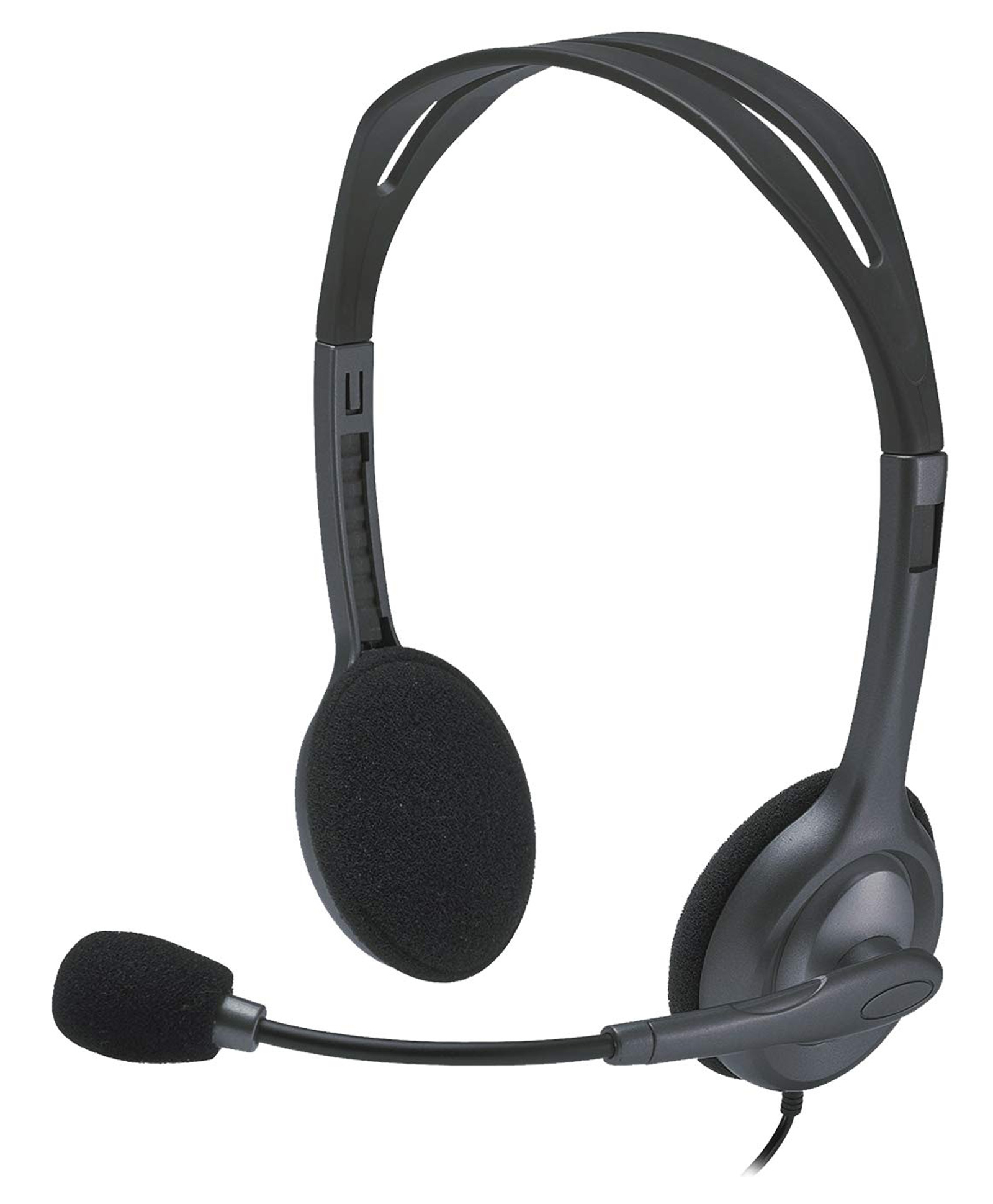 Logitech H111 Wired On Ear Headphones With Mic Black-picture-40