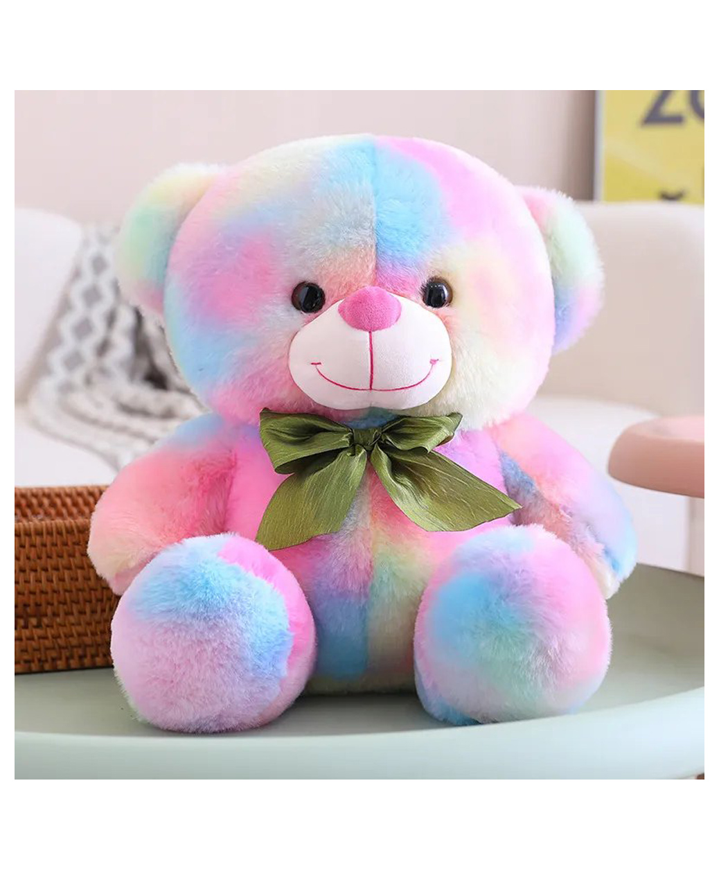 DearJoy Rainbow Teddy - Multicolor Height 30 cm-image-26