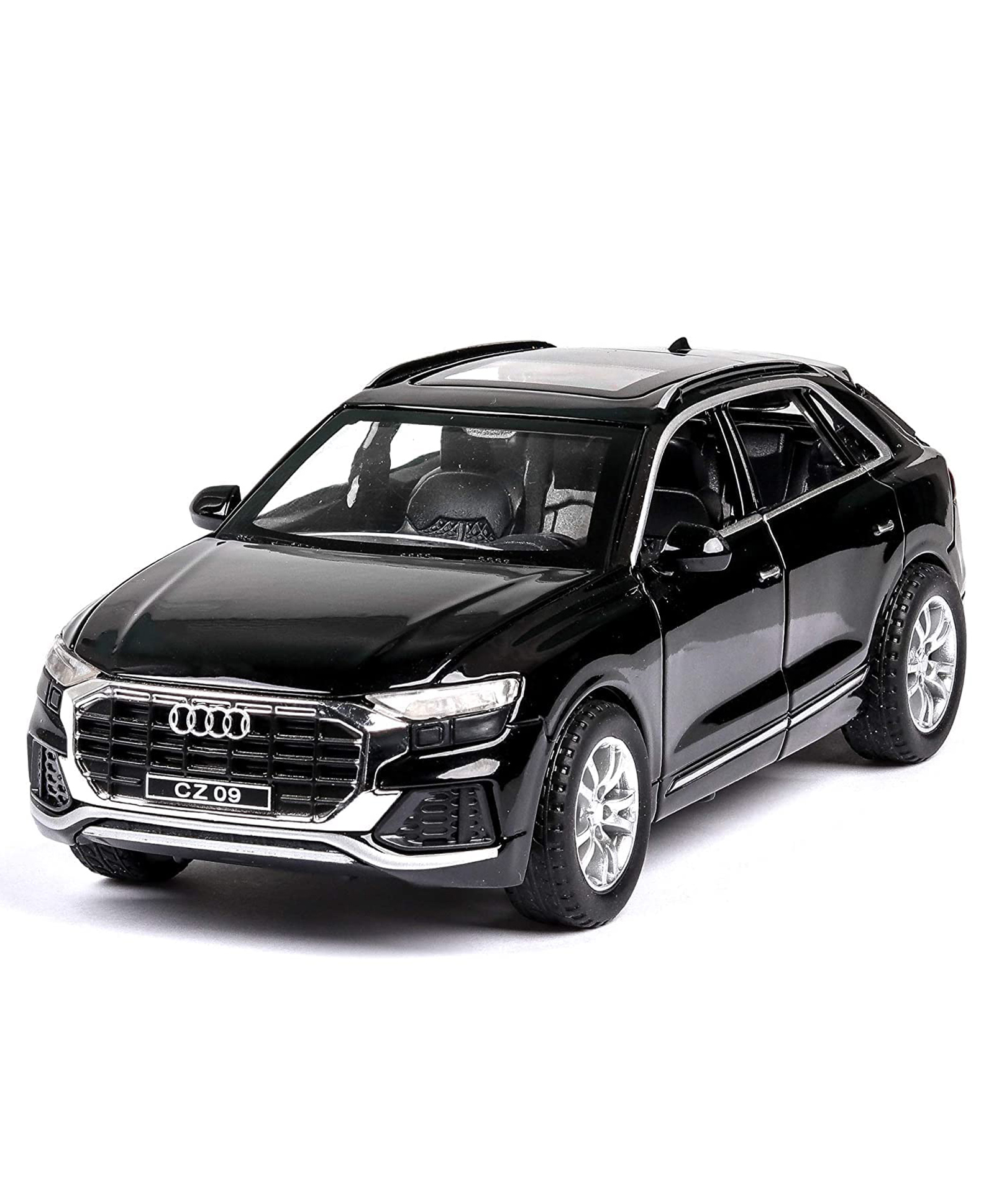 NIYAMAT Audi Q8 1:32 Scale Die-cast Model Alloy Metal Pull Back Toy Car with Openable Doors & Light Music - Black Colors as Per Stock-picture-22