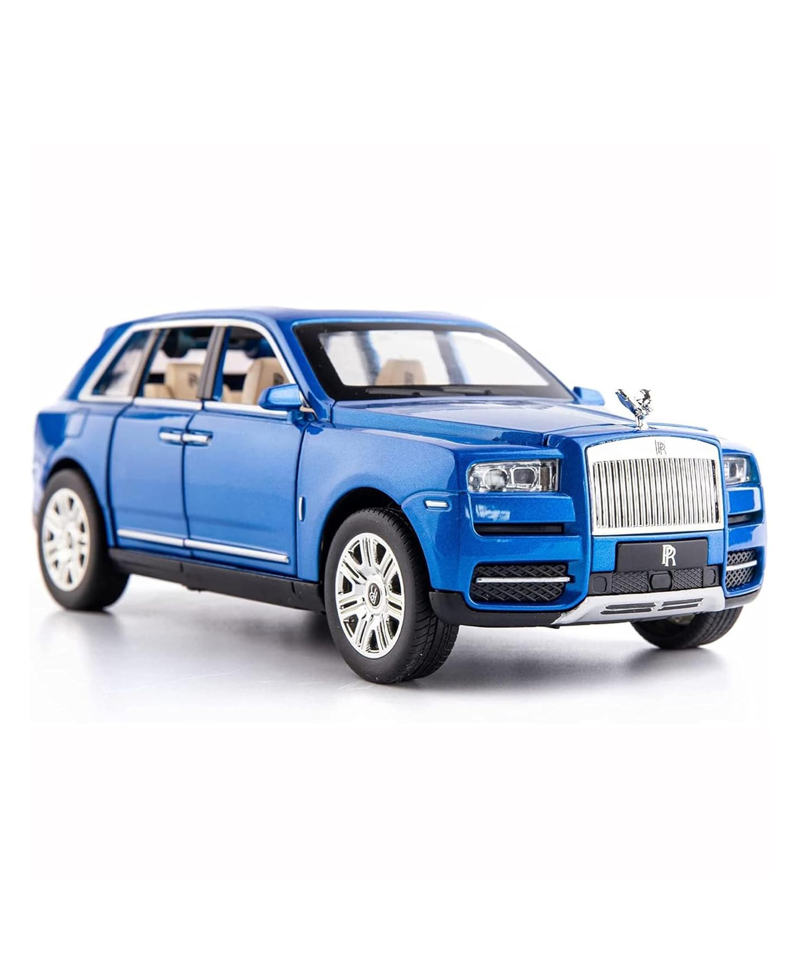NIYAMAT Rolls-Royce Cullinan 1:24 Scale Model Car Exclusive Alloy Metal Car Pull Back Die-cast Pullback Car Openable Doors & Light, Music Boys Gifts Toys for Kids - Assorted Color-image-2
