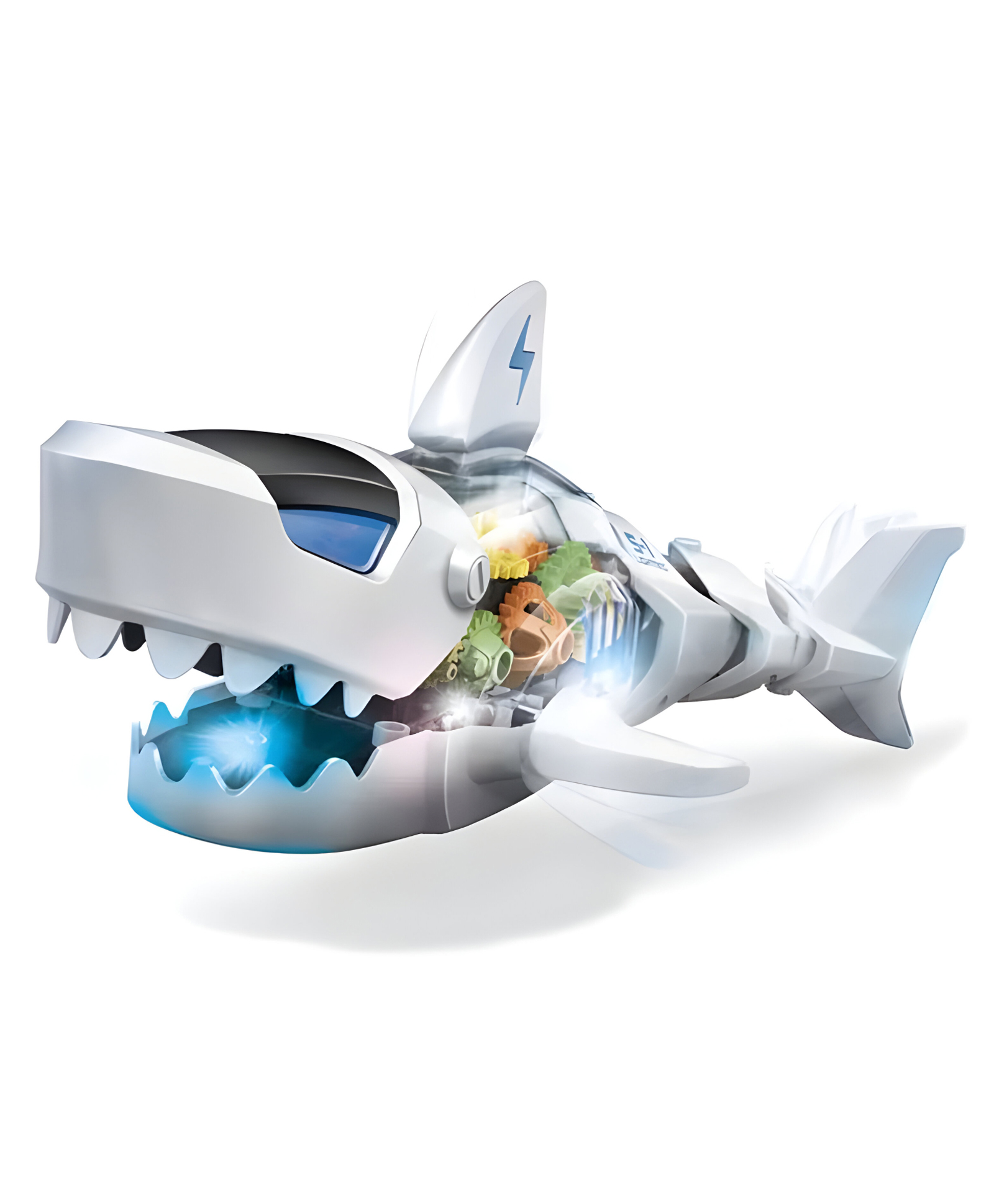 NEGOCIO Light & Sound Educational Gear Concept Shark Bump and Go Sea Animal Model Movable Electric Shark Toy- PACK OF 1- COLOR MAY VARY-image-15