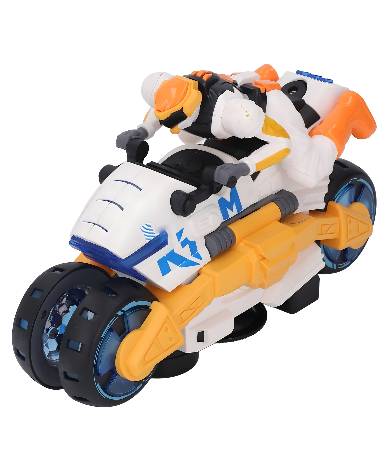 NEGOCIO Stunt Transforming Motorcycle, Musical Light 360 Degree Rotating Toy- PACK OF 1- COLOR MAY VARY-image-40