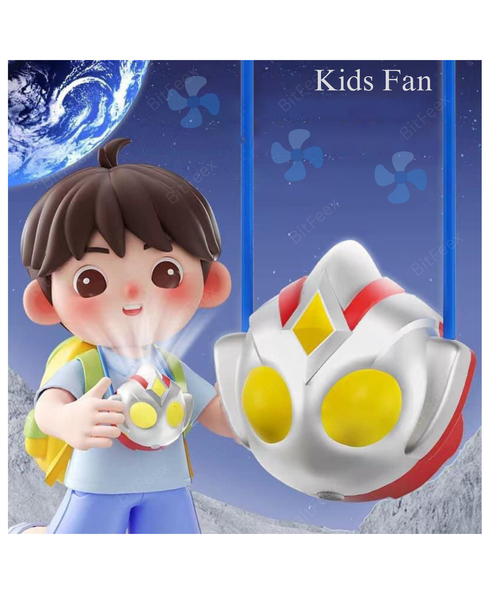 BitFeex Summer Neck Fan for KidsHands-Free Cooling Fan for Outdoor & Travel-picture-19