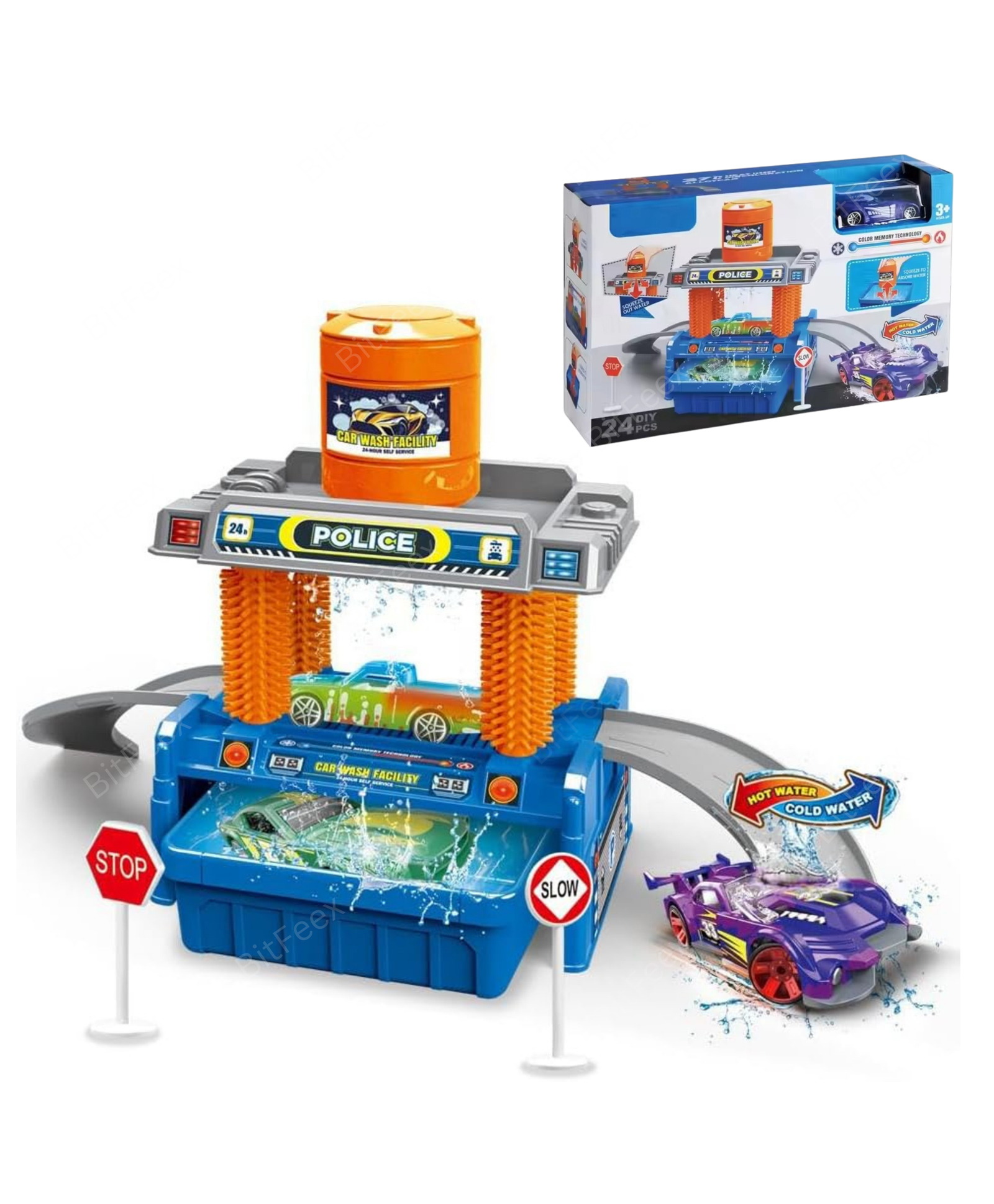 BitFeex Car Washing StationFun Activity Toy & Birthday Gift for Kids