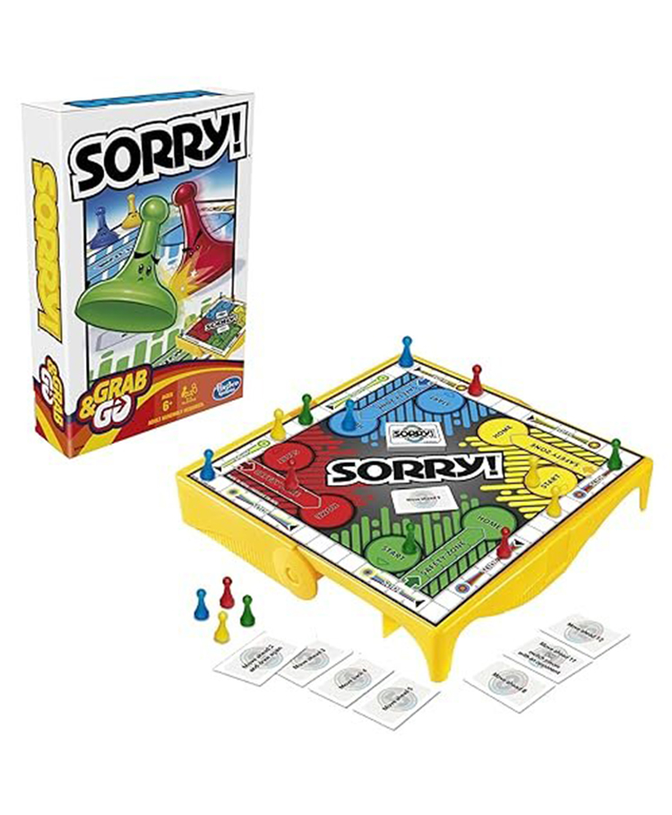 Hasbro Gaming Sorry Grab and Go Board Game - Yellow-image-16