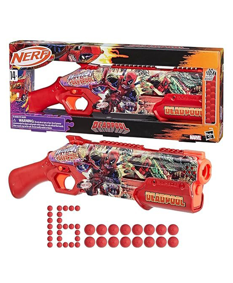 Nerf Marvel Deadpool Blaster With 16 Nerf Rival Rounds - Red-picture-10