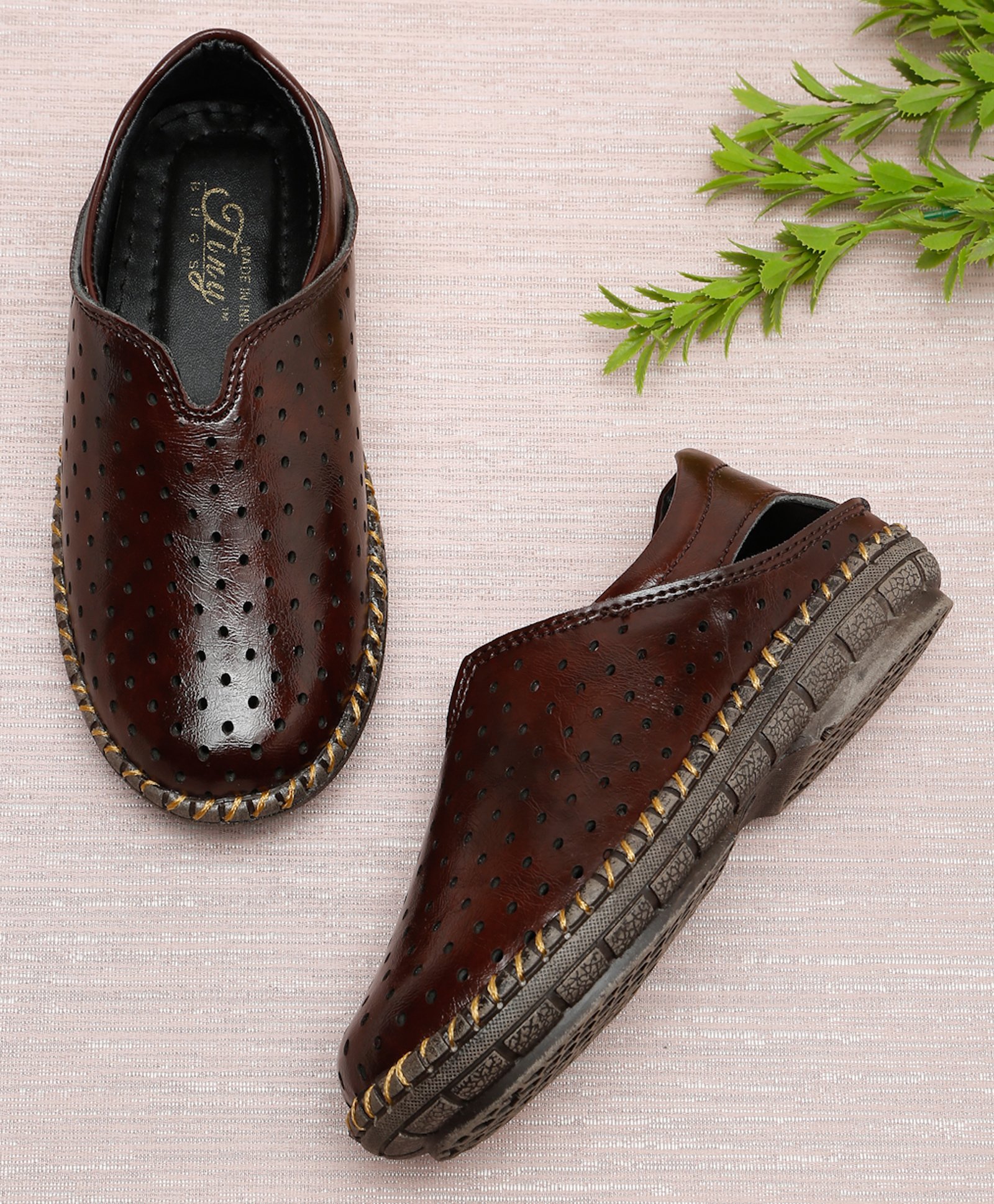 Tiny Bugs Casual Roman Sandals - Brown-picture-14