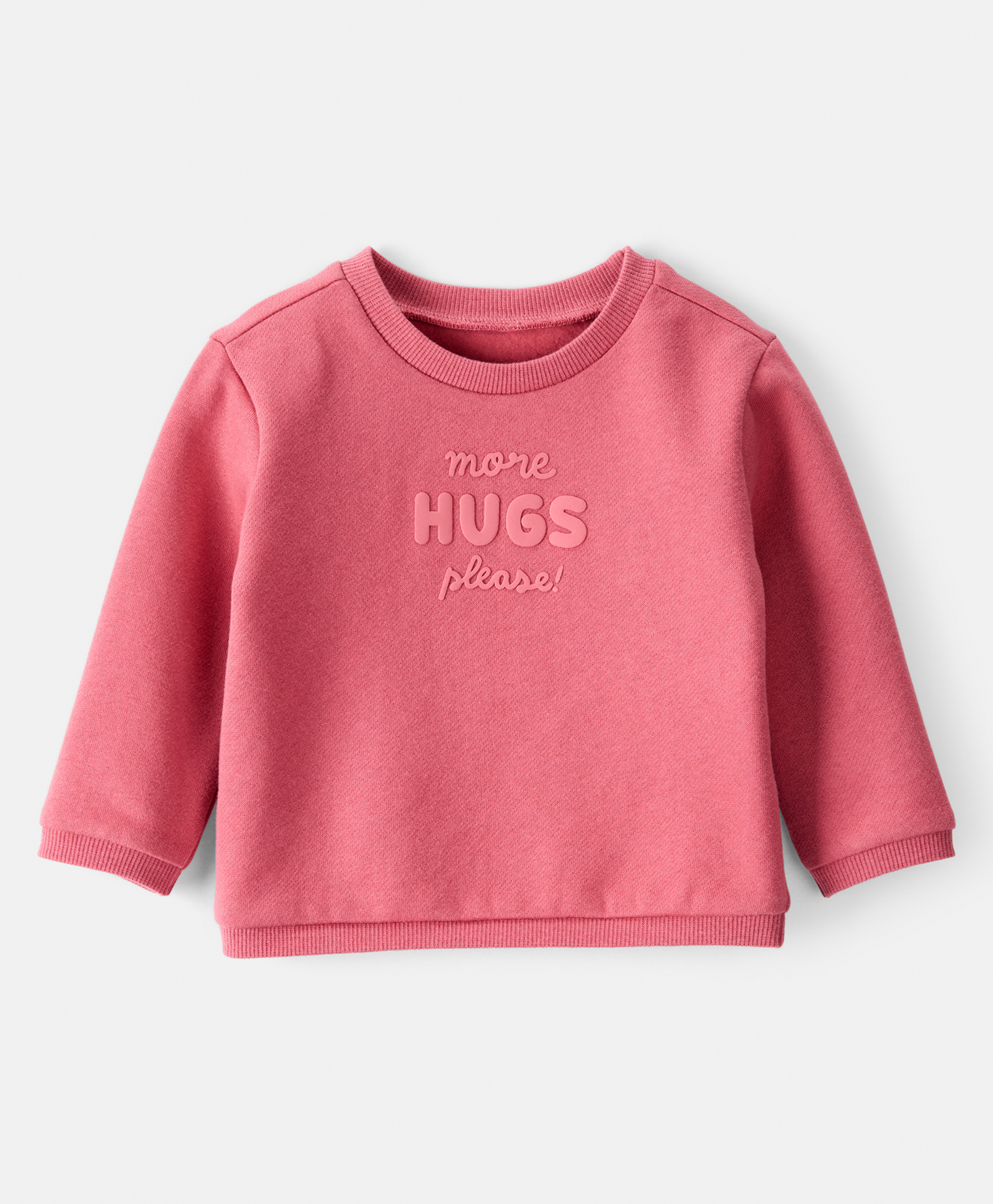 Carter's Knit Full Sleeves Pullover Sweatshirt with Text Print - Pink-picture-16
