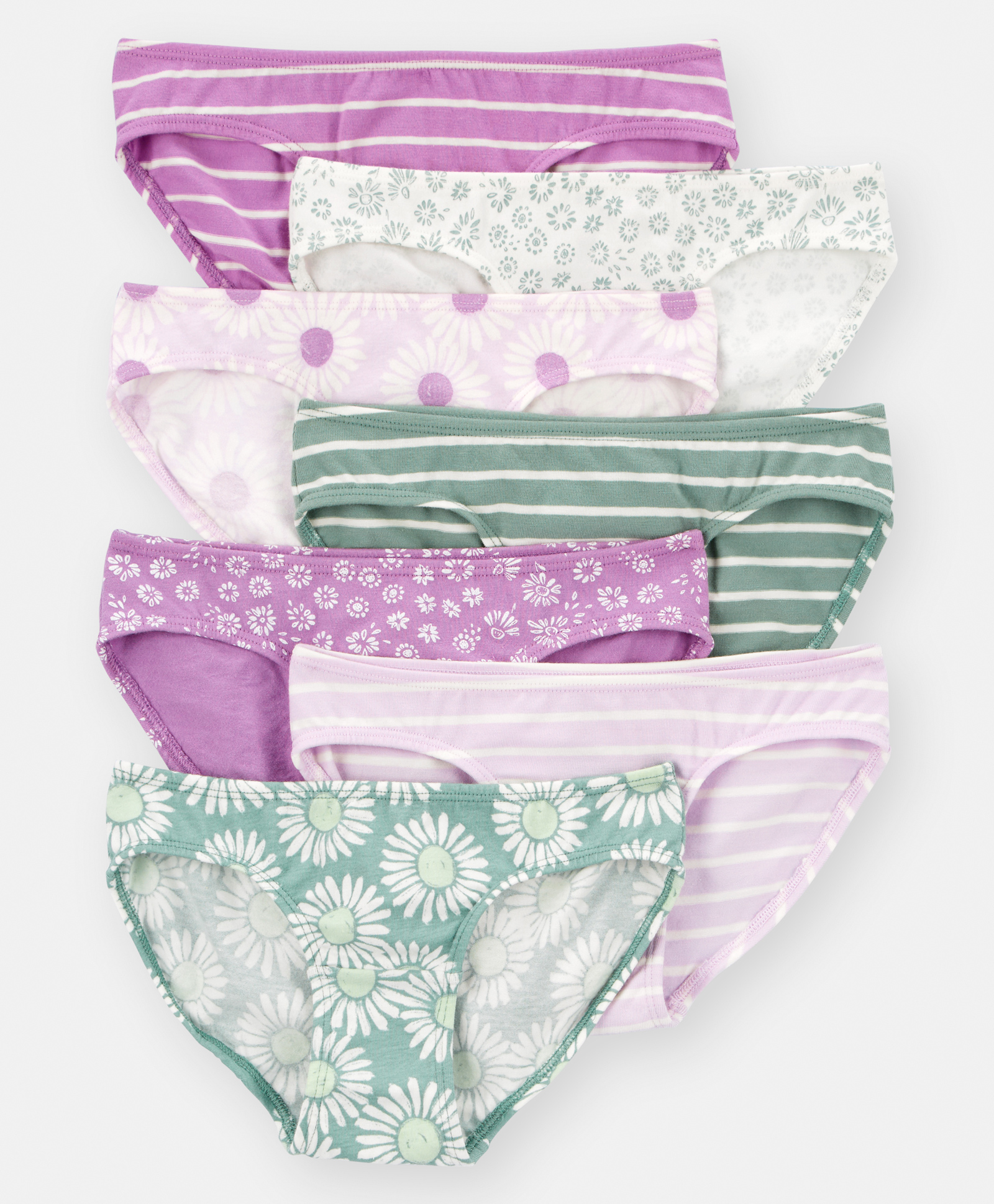 Carter's Knit Panties With Floral Print Pack Of 7 - Multicolour-picture-12