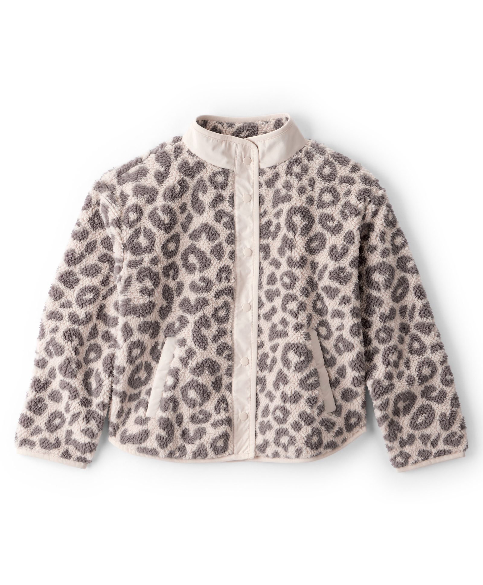 Carter's Knit Full Sleeves Winter Jacket With Cheetah Print - Tan-picture-30