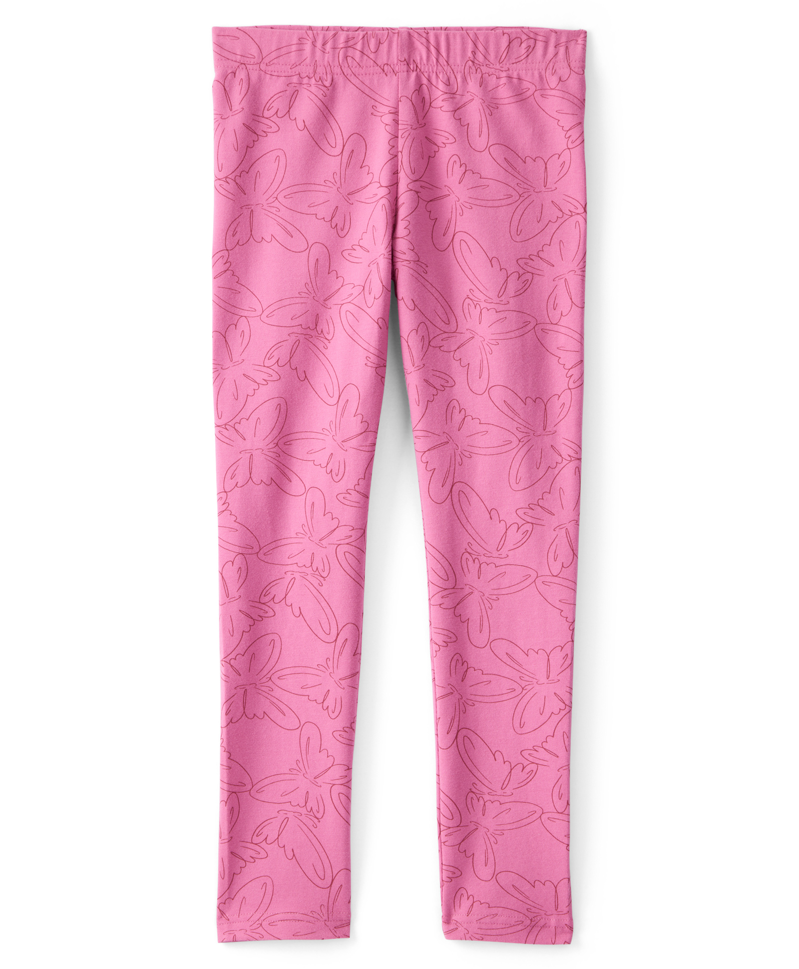 Carter's Knit Ankle Length Leggings With Butterfly Print - Pink-picture-34