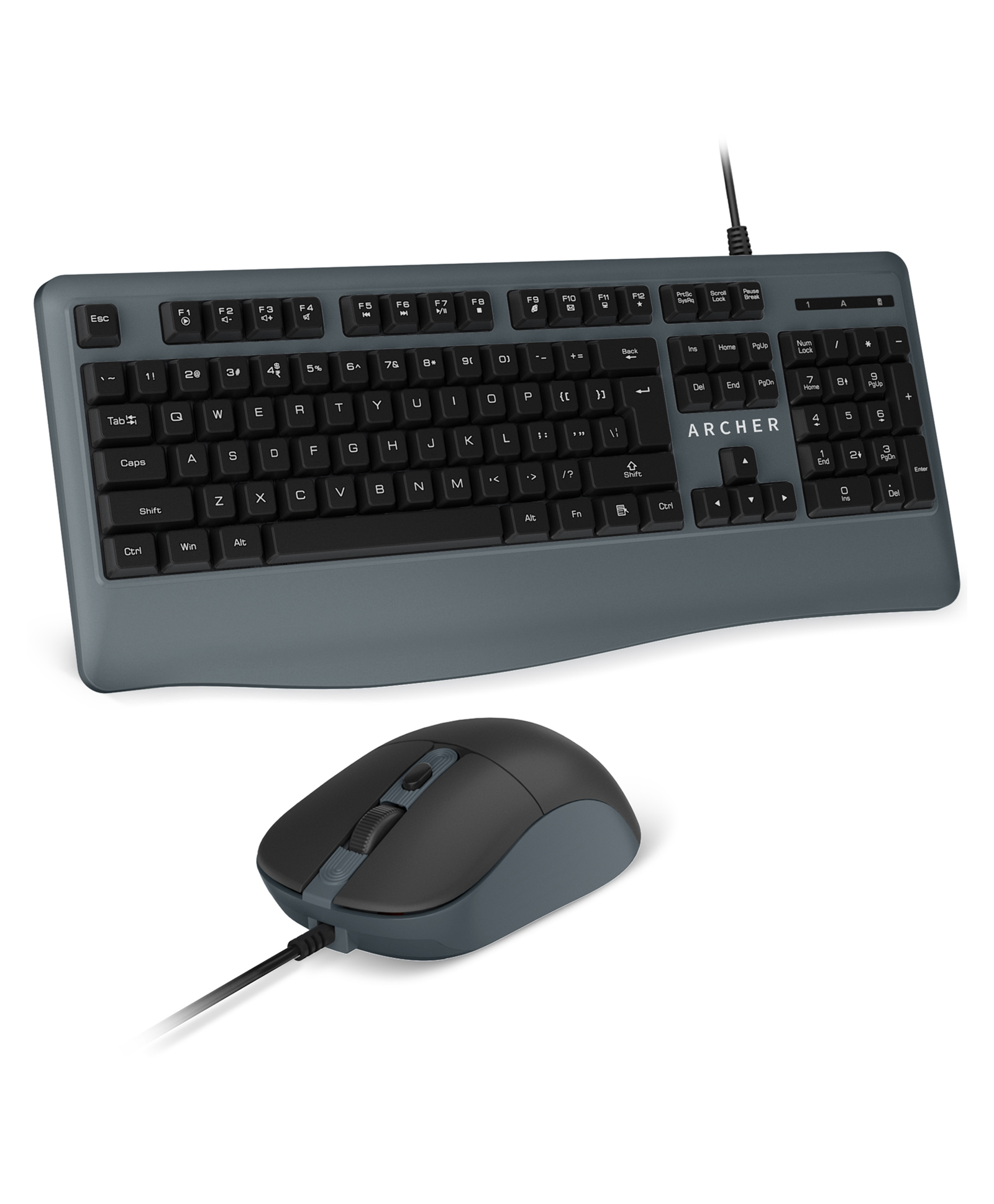 Archer Tech Lab ACE-K200 Wired Keyboard and Mouse Combo 104 Keys, 1200 DPI Mouse, 125Hz Polling Rate,3-Button Design, 3 Million Lifespan, Windows Compatibility, Multimedia Keys & Membrane Switches-image-48