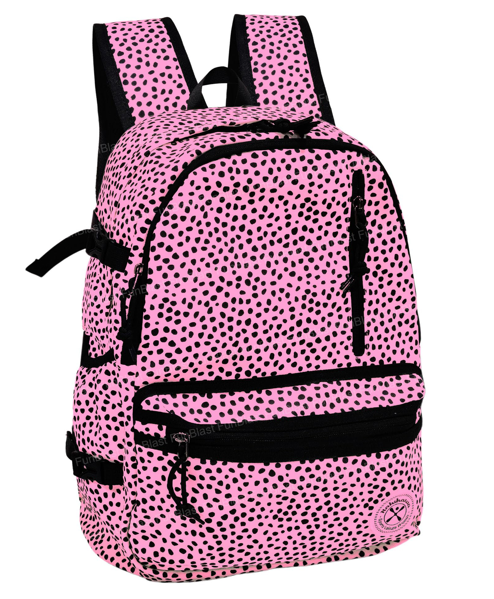 FunBlast Large Capacity Printed Backpack for School & College StudentsPink Height 17 Inch-image-2