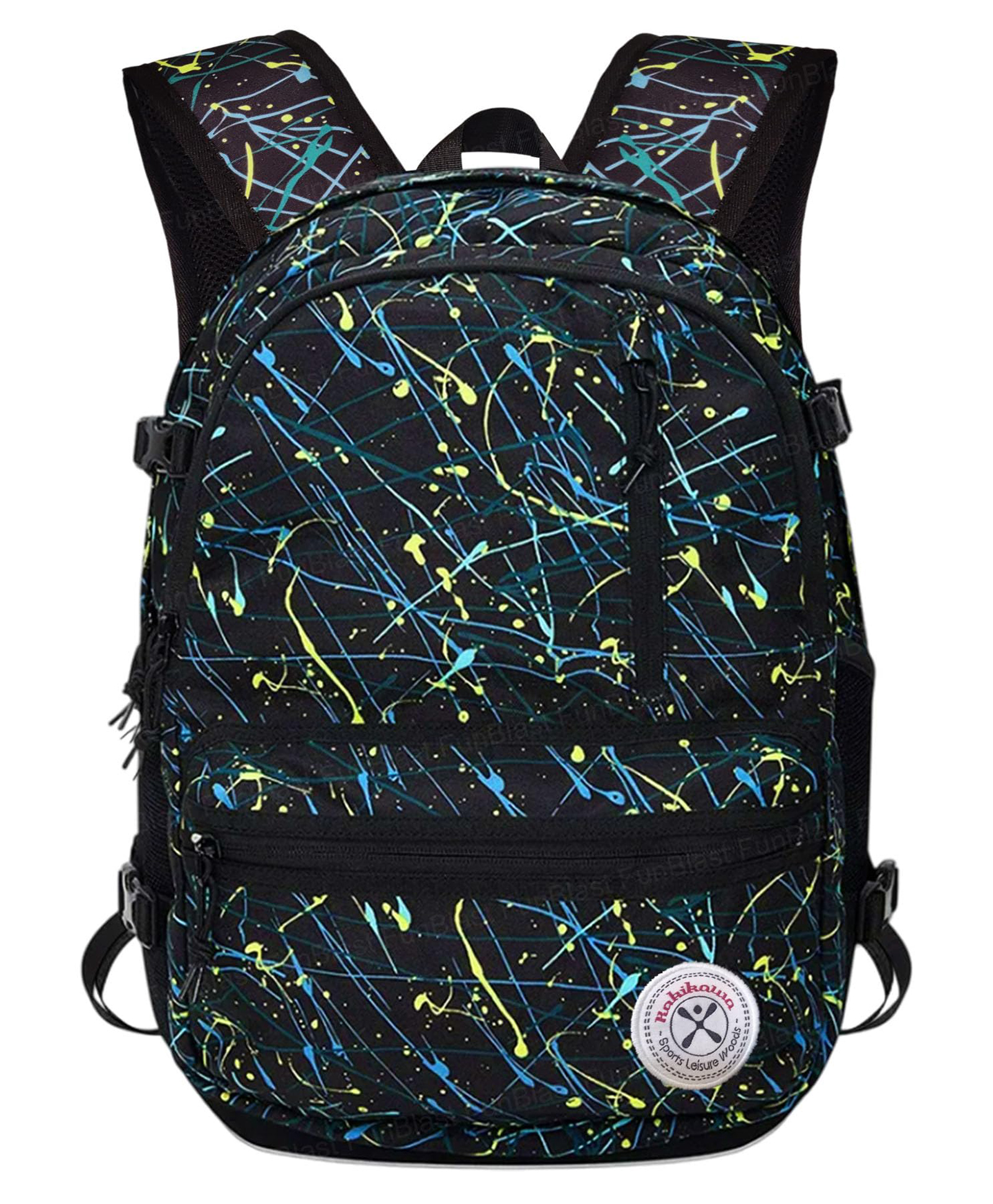 FunBlast Large Capacity Printed Backpack for School & College Students Multicolor Height 18 Inch-image-13