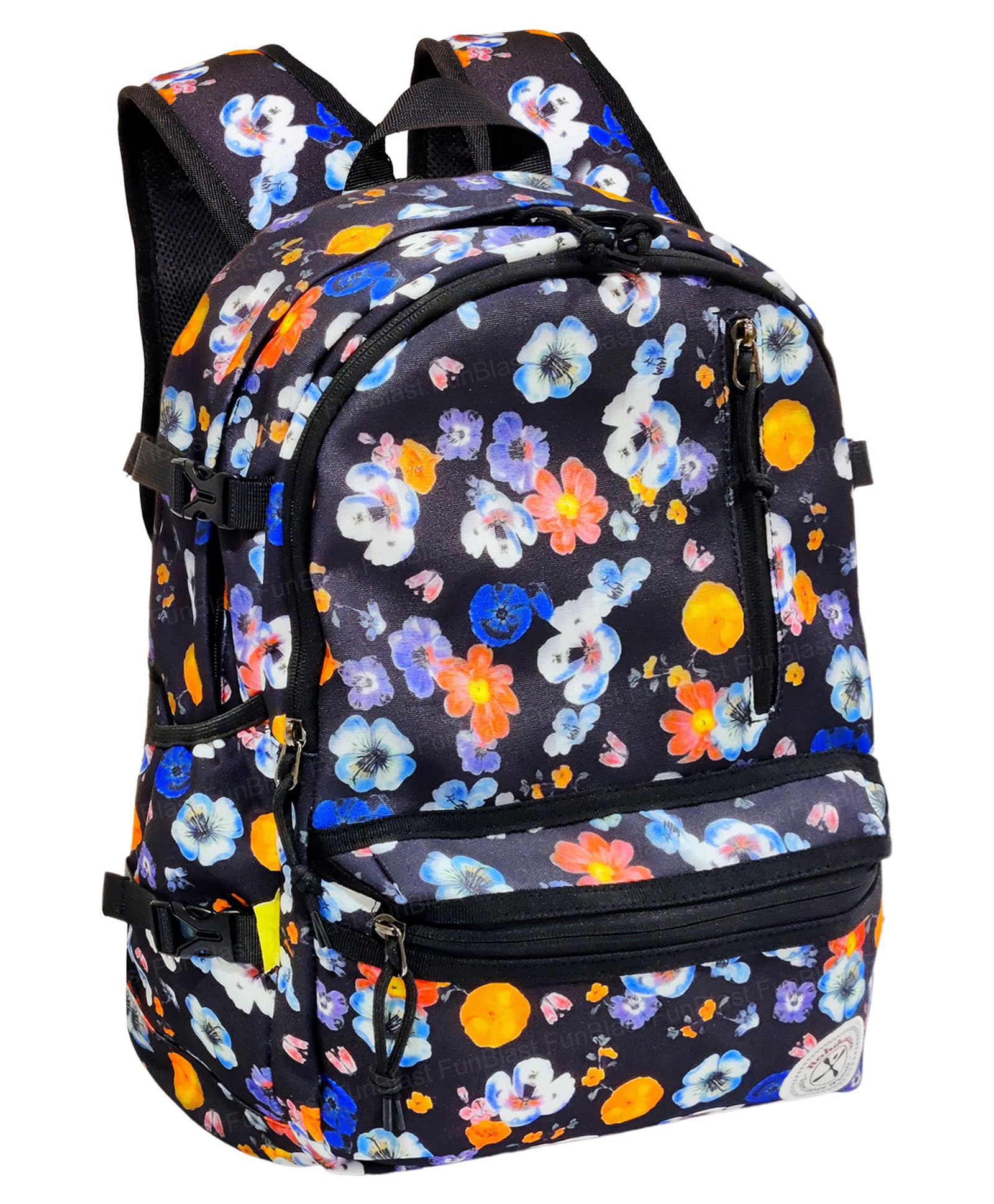 FunBlast Large Capacity Printed Backpack for School & College Girls Multicolor Height 17 Inch-image-16