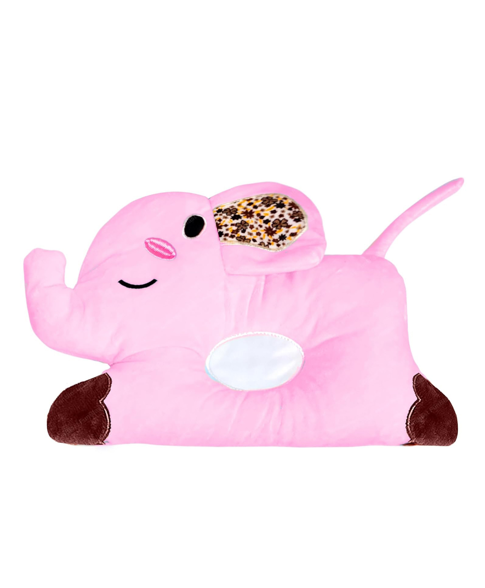 FunBlast Elephant Shape Pillow for New Born Baby Pink-image-33