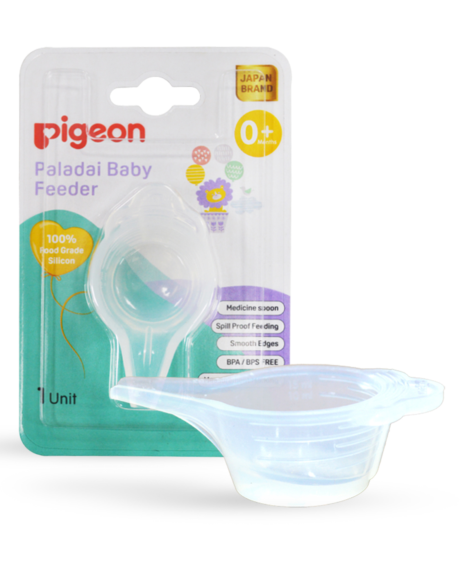 Pigeon Paladai Spill ProofBaby Feeder - White
