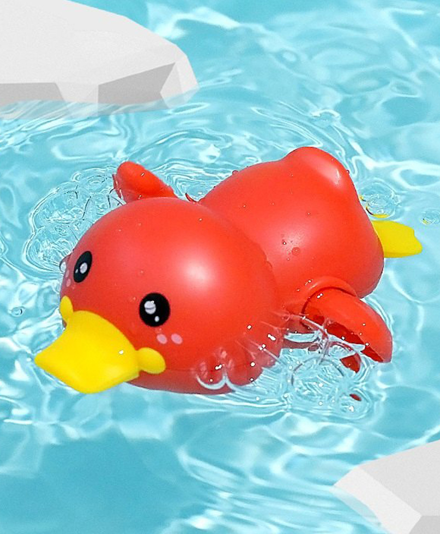 ADKD Swimming Duck Wind Up Bath Toys Pack Of 1 - (Color & Design May Vary)-image-14