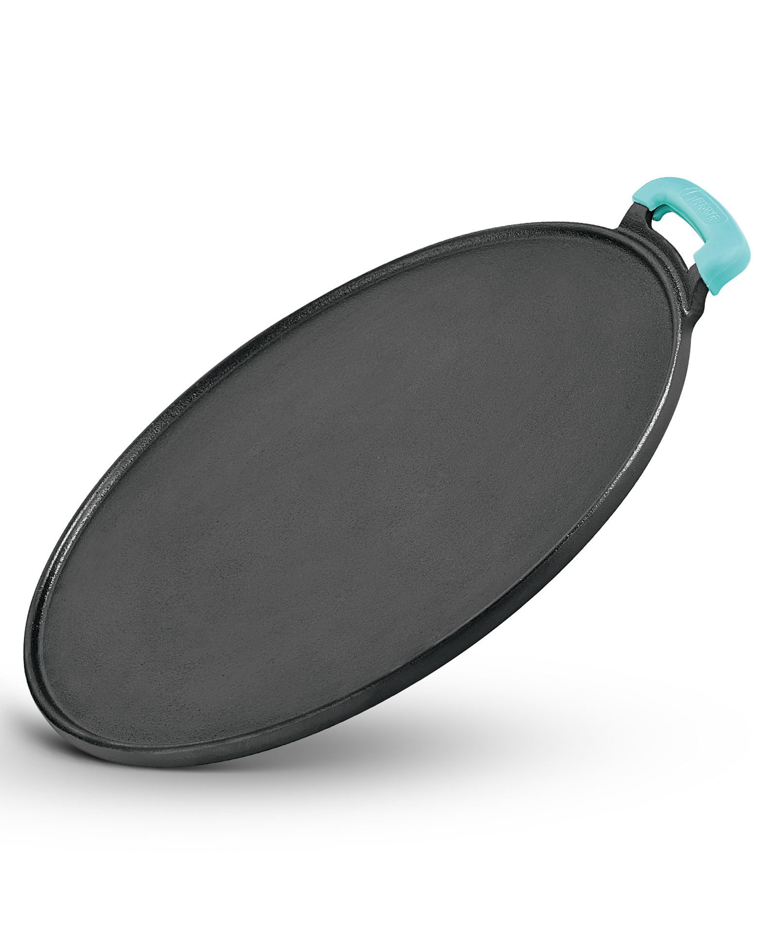 Bergner Eco Cast Iron 30cm Flat Multi Tawa with One Sided Handle, Comes with Silicone Sleeve - Induction Bottom (Black)-image-22