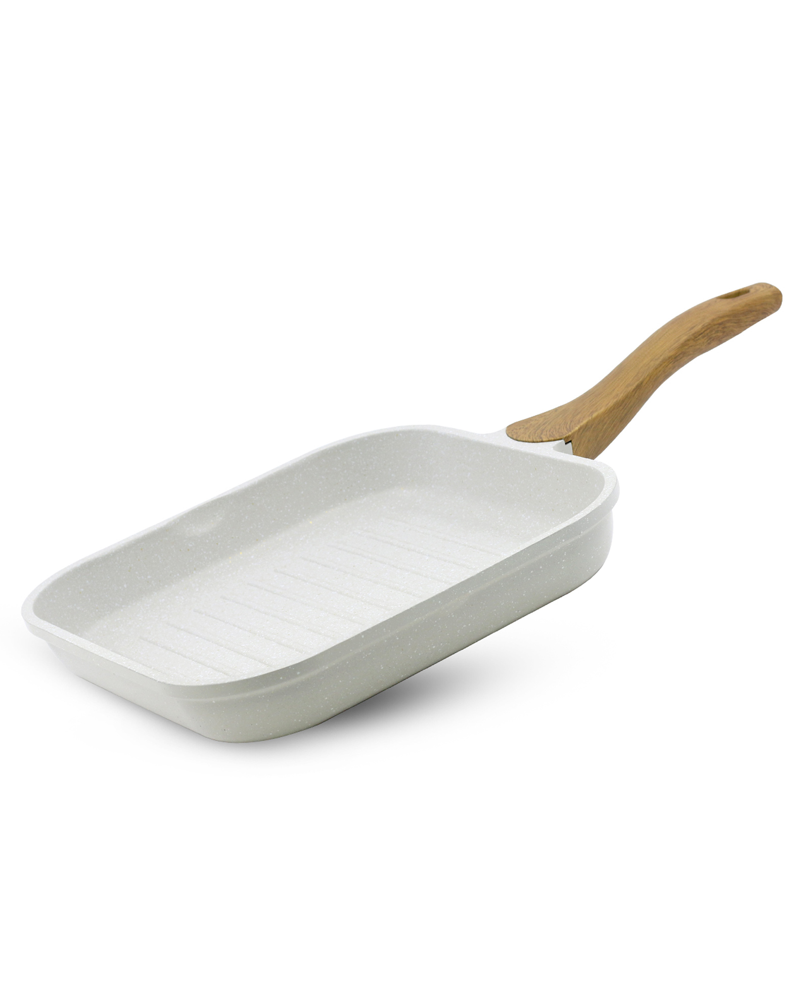 Bergner Naturally Cast Aluminum 26cm Grill Pan, Marble Non-Stick Coating - Induction Bottom, Free Non-Woven Trivet-image-29