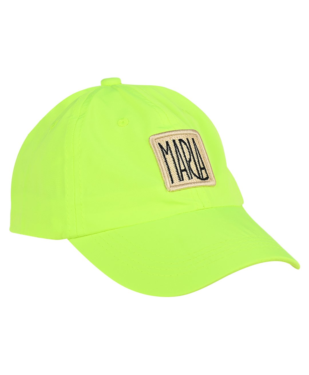 Kid-O-World Maria Text Patch Detailed Cap - Neon Green-image-29