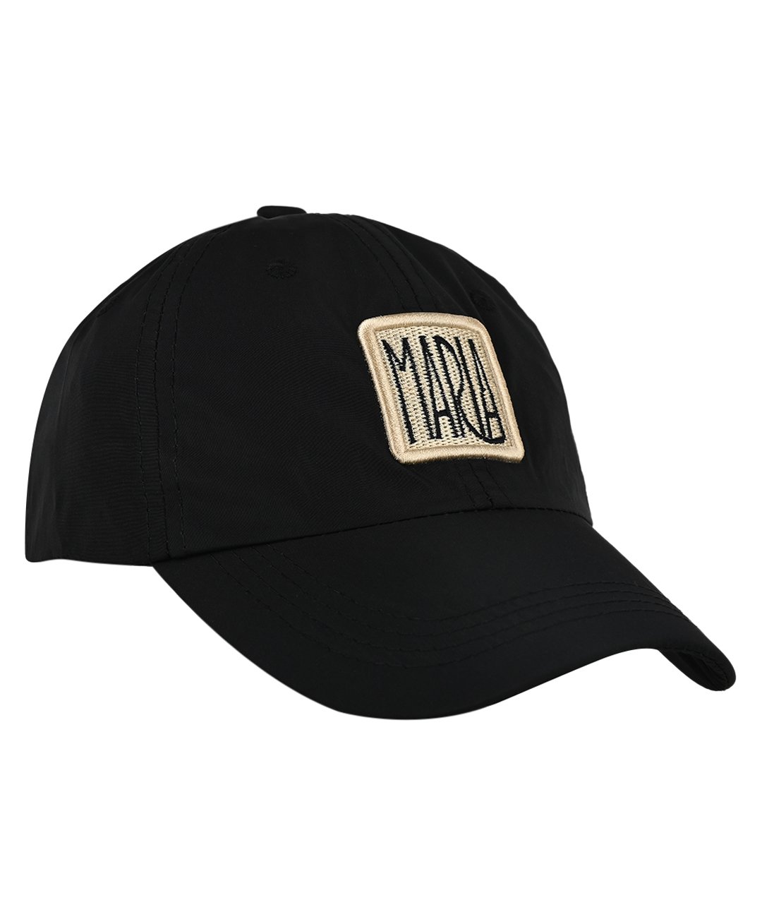 Kid-O-World Maria Text Patch Detailed Cap - Black-picture-26