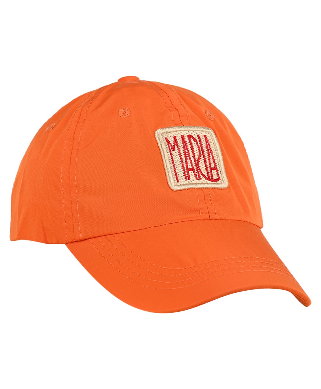 Kid-O-World Maria Text Patch Detailed Cap - Orange-image-39