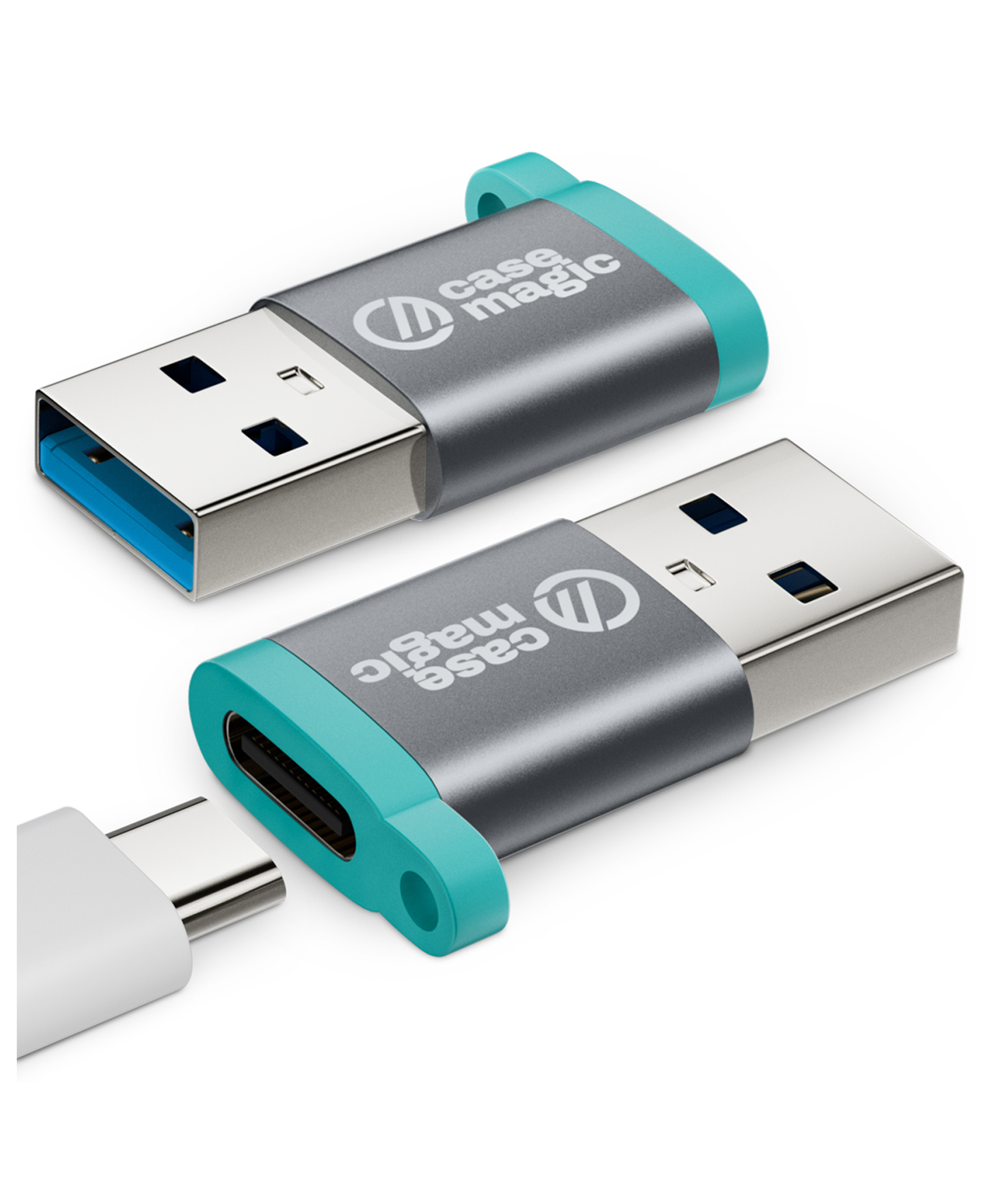 case-magic USB A 3.0 Female to USB C OTG Adapter Converter| 15W Fast Charging, 5Gbps Data Speed, Aluminum Shell Connector for Smartphones, Laptops, Tablets, Chargers, MacBook & All Type C Devices-image-4