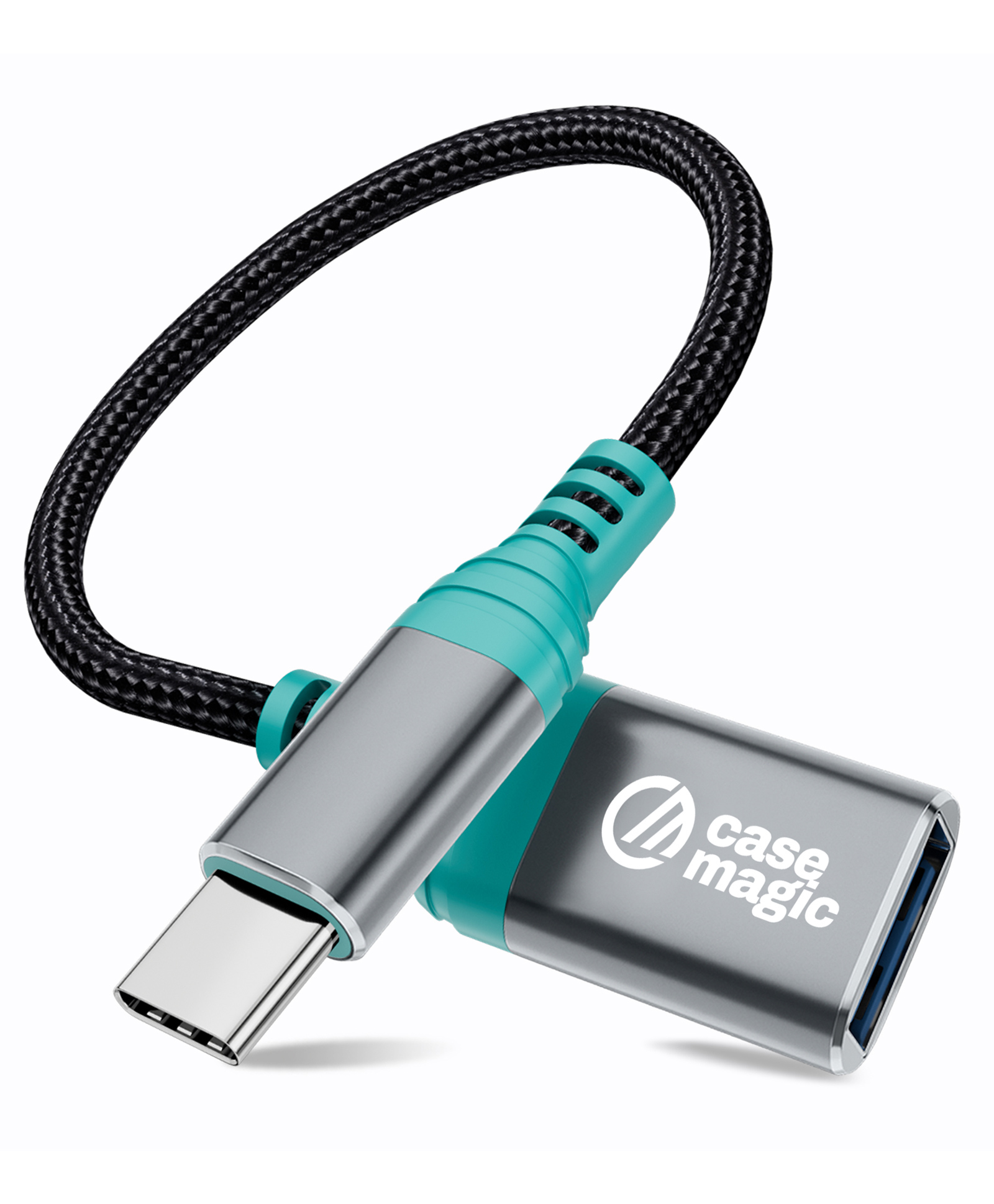 case-magic USB C to USB A 3.0 Female OTG Cable Adapter Converter | 15W Fast Charging, 5Gbps Data Speed, Nylon Braided, Aluminum Shell for Smartphones, Laptops, Tablets, MacBook & All Type C Devices-image-36