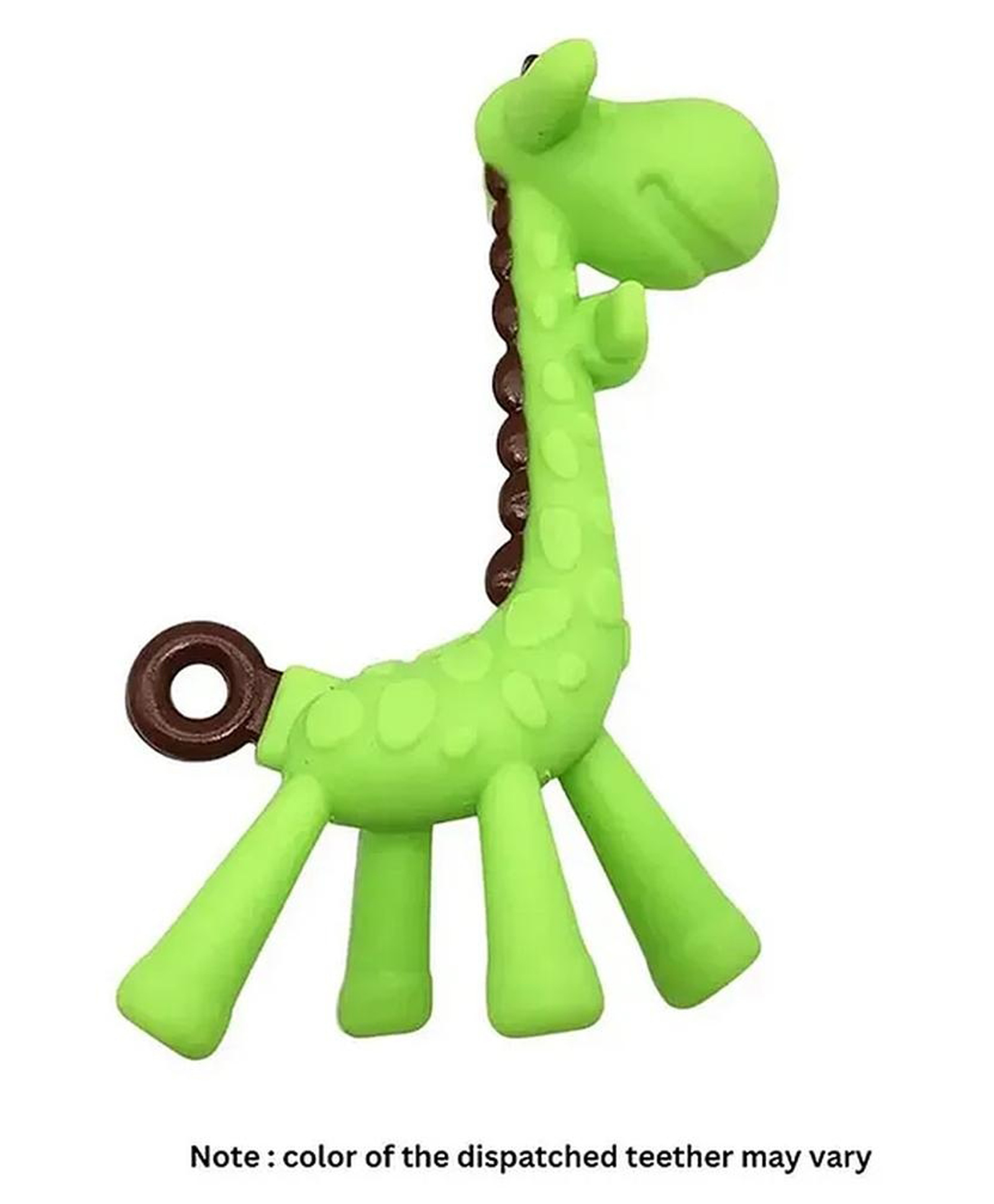 Numum BPA Free - Flexible - Soft Silicone Giraffe Shape Teether- Multicolor ( color and design may vary)-image-36