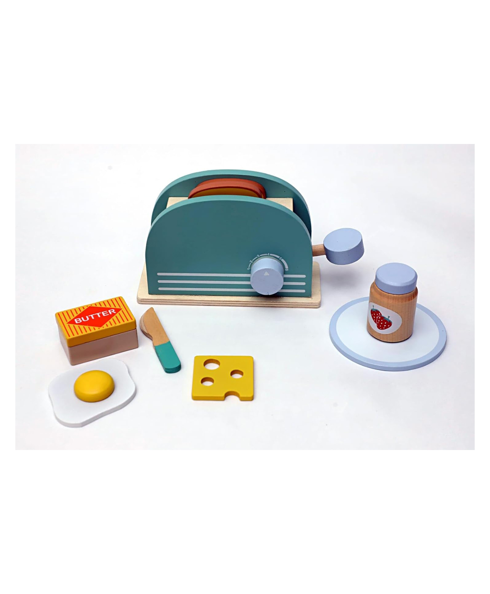 Eduspark My Little Bread Toaster Wooden kids Pretend Play Set - Multicolor-image-33