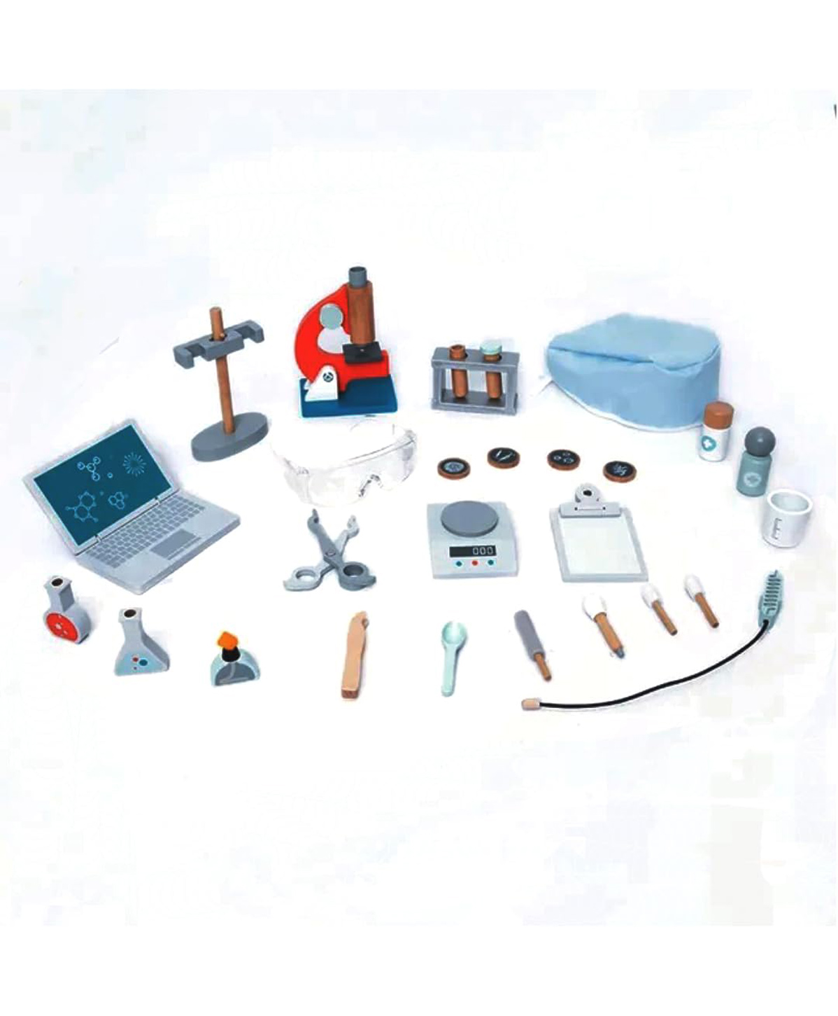 Eduspark Science Lab Kit Wooden kids Pretend Play Set - Multicolor-image-31