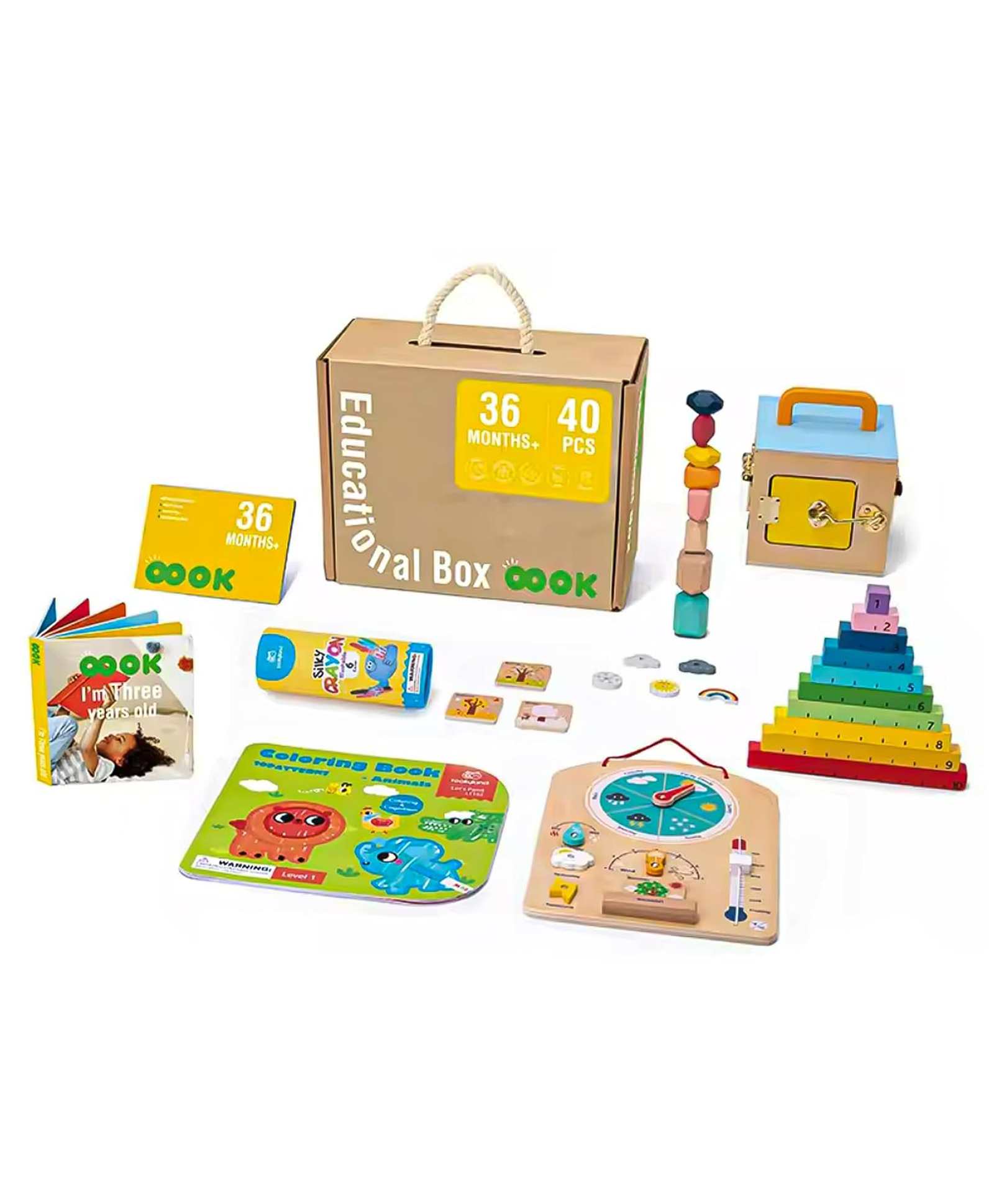 Eduspark 36 Months + Educational Box Wooden Educational Learning Toys-image-14