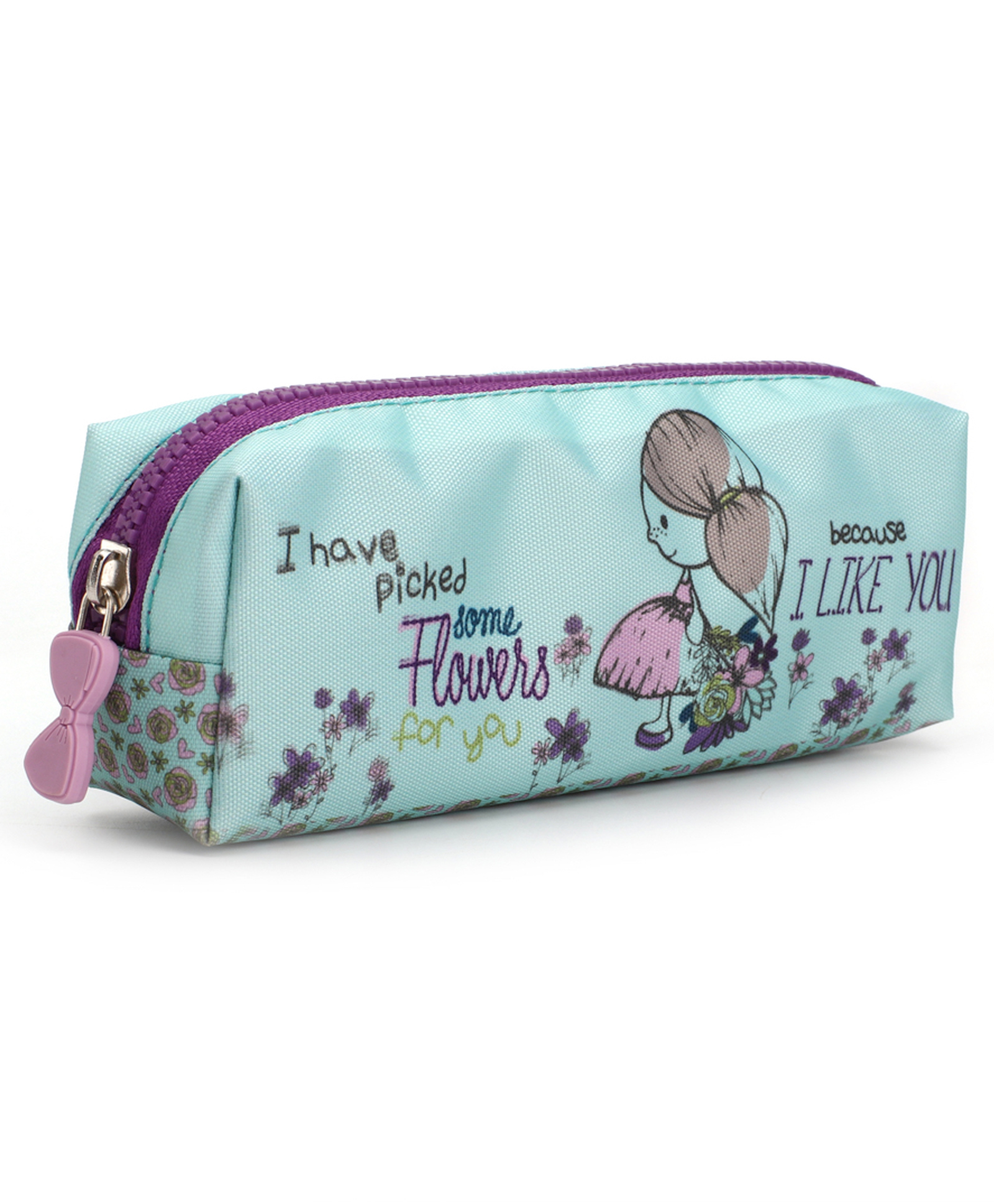 QIPS Compact Pencil pouch - Flowers 06-image-27