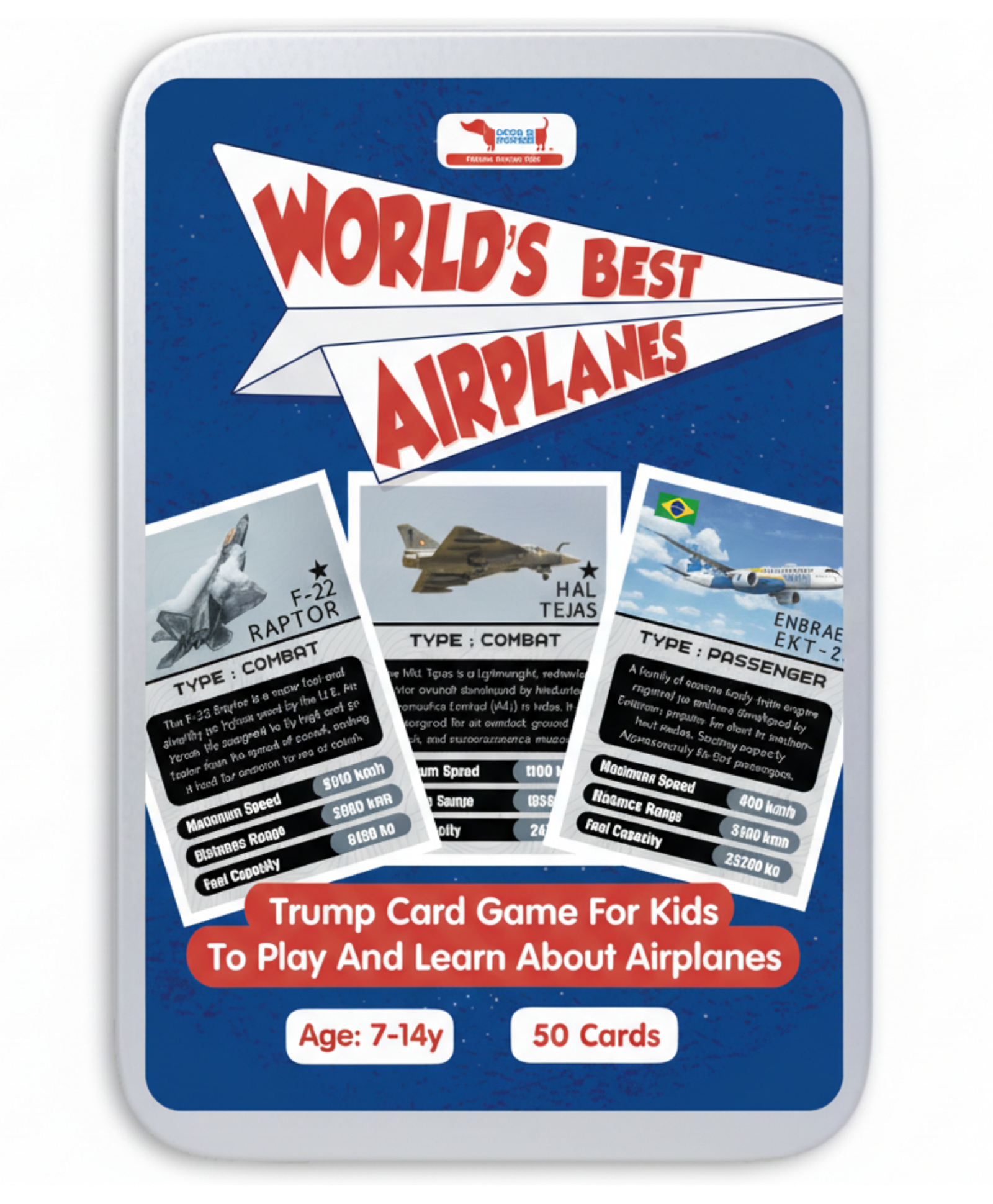 CocoMoco Kids Airplane Trump Cards Game for Kids, Learning Game and Educational Toy, Birthday Return Gift for Kids-picture-25