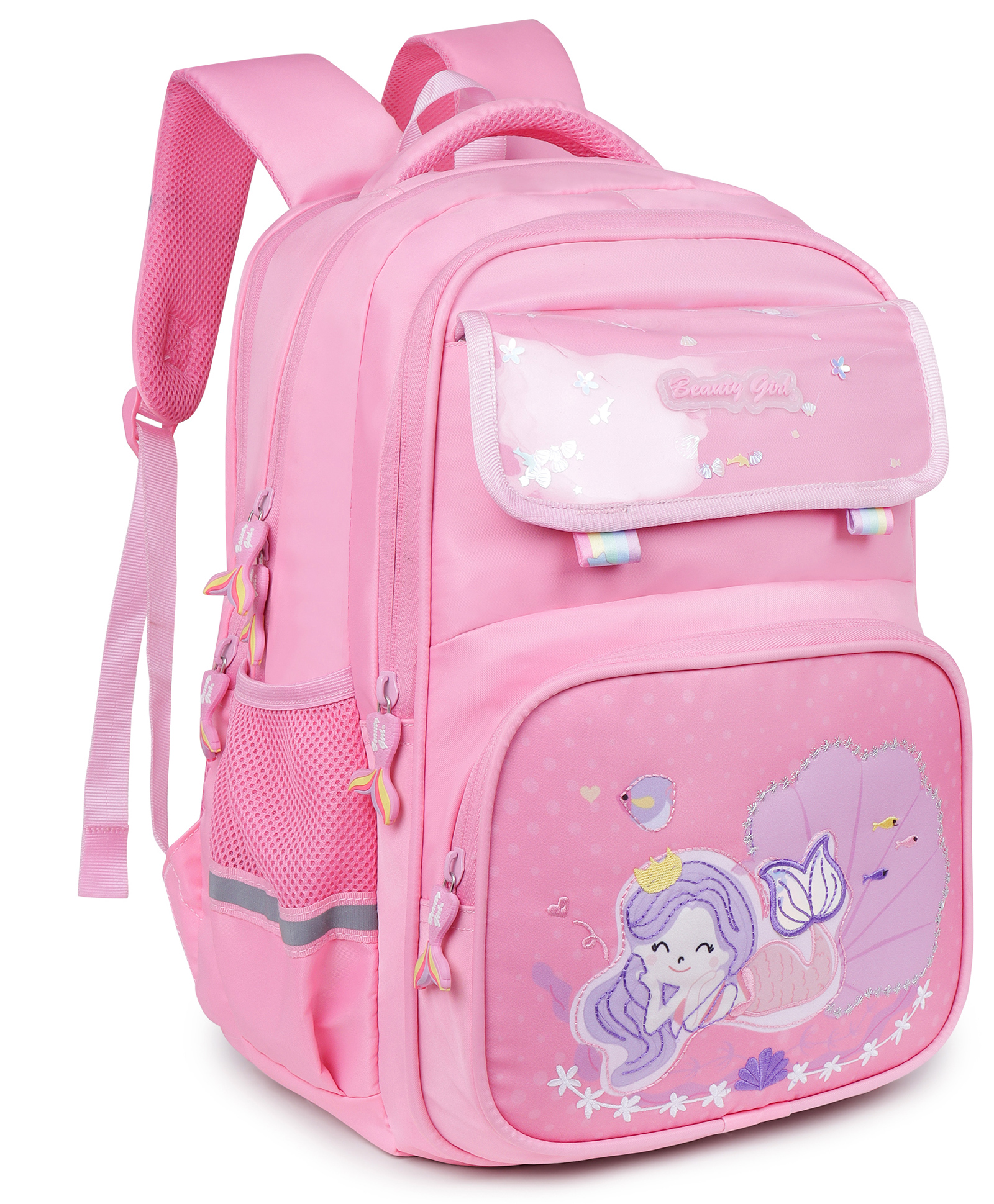 Beauty Girls by Hotshot Mermaid_1618| School Bag|tutuion Bag|college Backpack |water Resistant |kids Bag|for Girls & Women|32 Liters School Bag for Girls Height 18 Inches-image-8