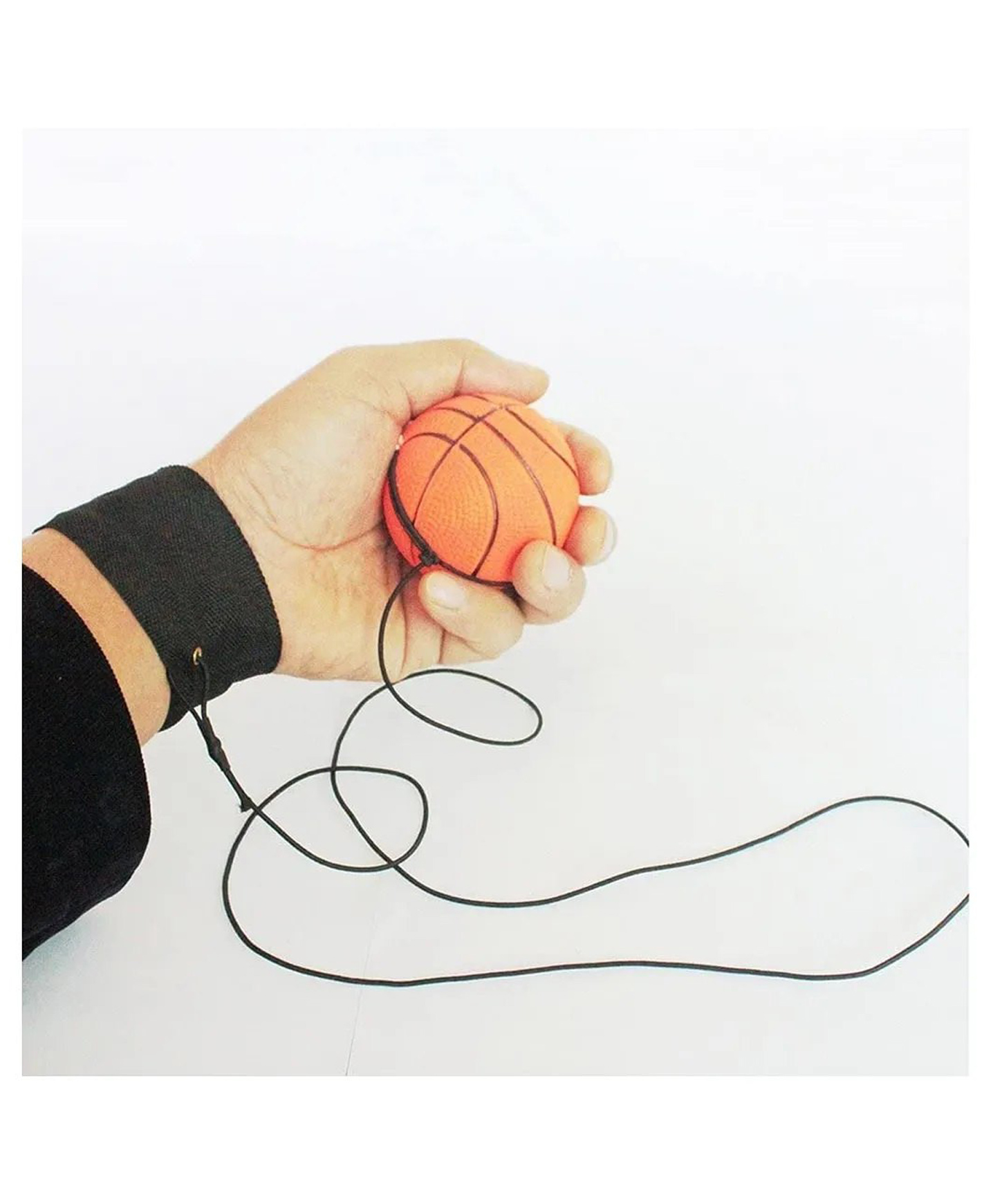 Azhari Wrist Return Ball Wrist Band Ball Rubber Rebound Ball Sports Bouncy Ball Basketball Baseball Soccer Ball Wristband Toys for Kids Pack of 1 Color May Vary-picture-15