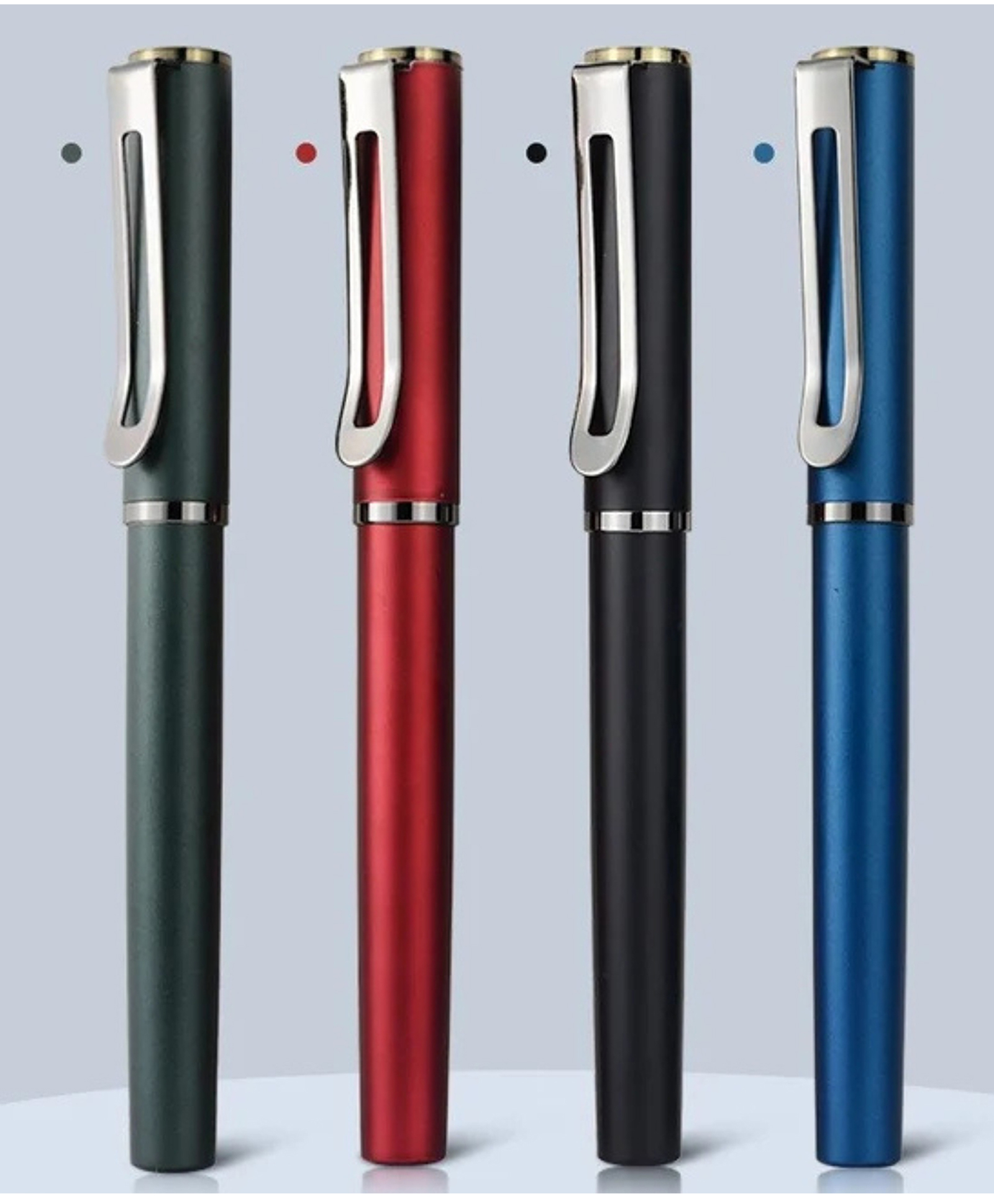 YAMAMA Fountain Pen For Students Iridium Tip Nib Refillable Fountain Pen With 2 Ink Refills Premium Pen With Wide Metal Pen Clip Fountain Pen Pack of 1 Color May Vary)-picture-11