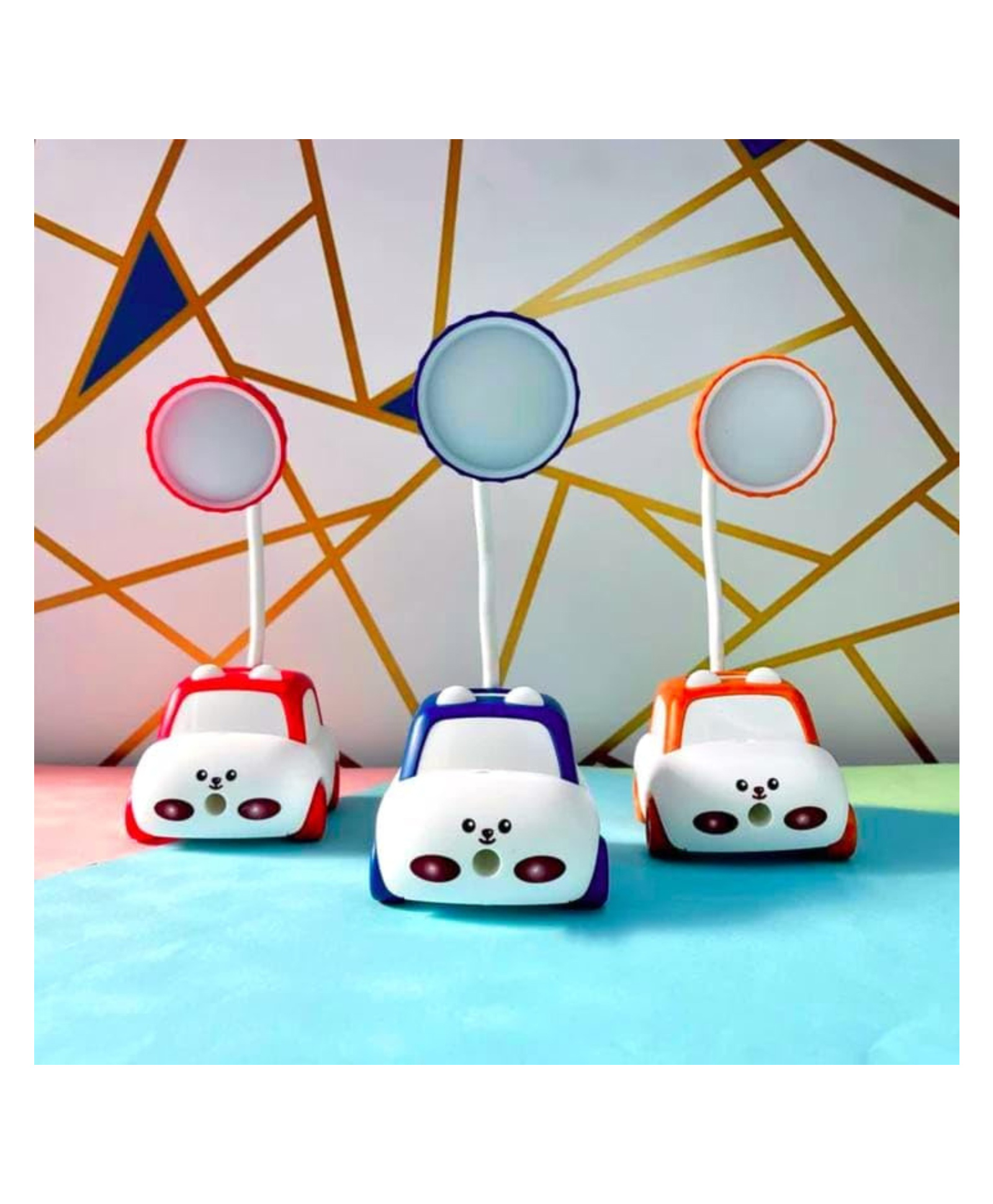 YAMAMA Study Lamp For Kids Cartoon Animal Car Rechargeable Desk Table Lamp 3 In 1 Study Desk LED Lamp With Sharpener And Pen Holder Electric Table Lamp Adjustable Study Desk Lamp For Study Room Home Office - (Pack of 1 - Design And Color May Vary)-image-43