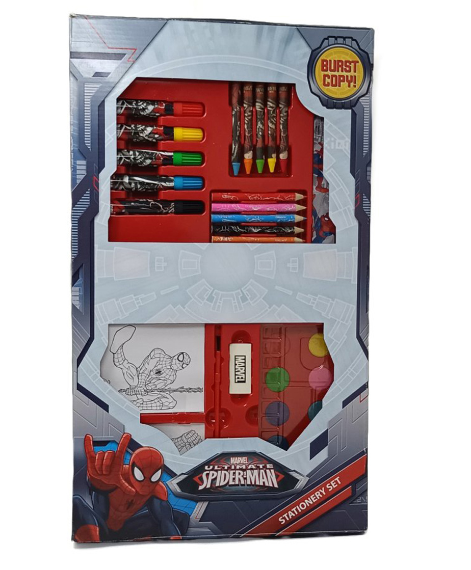 Marvel Spiderman Stationery Set 36 Pieces Art & Craft Kit for Kids-image-19