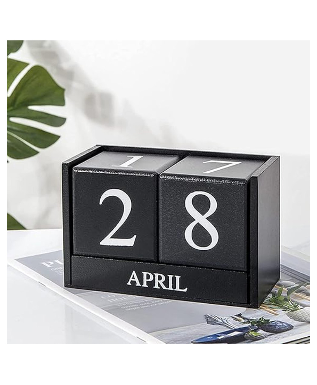 Babymoon Wooden Timeline Milestone Calendar Block Baby Photoshoot Props-Black-image-6