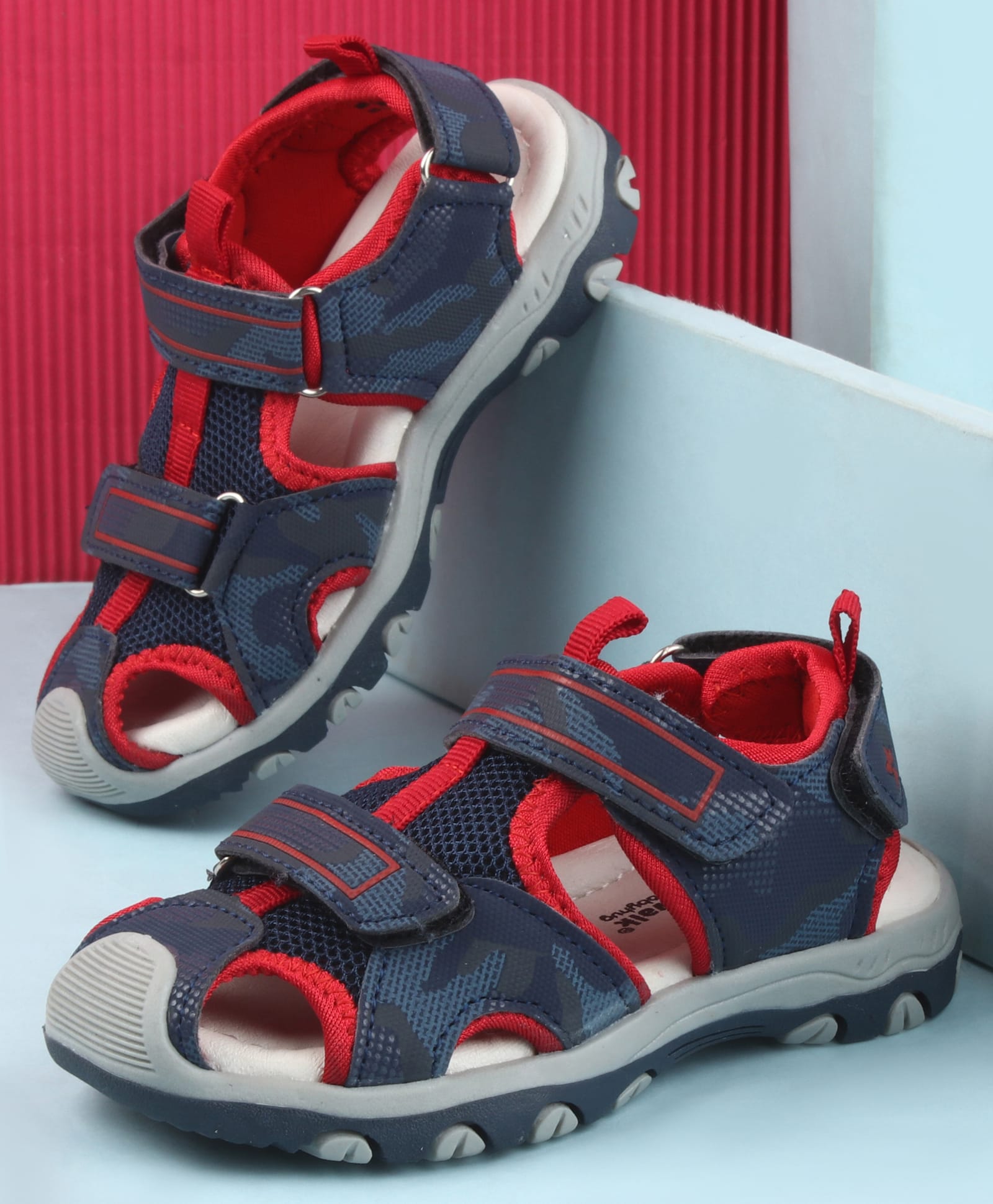 Cute Walk by Babyhug Sandals With Velcro Closure - Red-picture-26