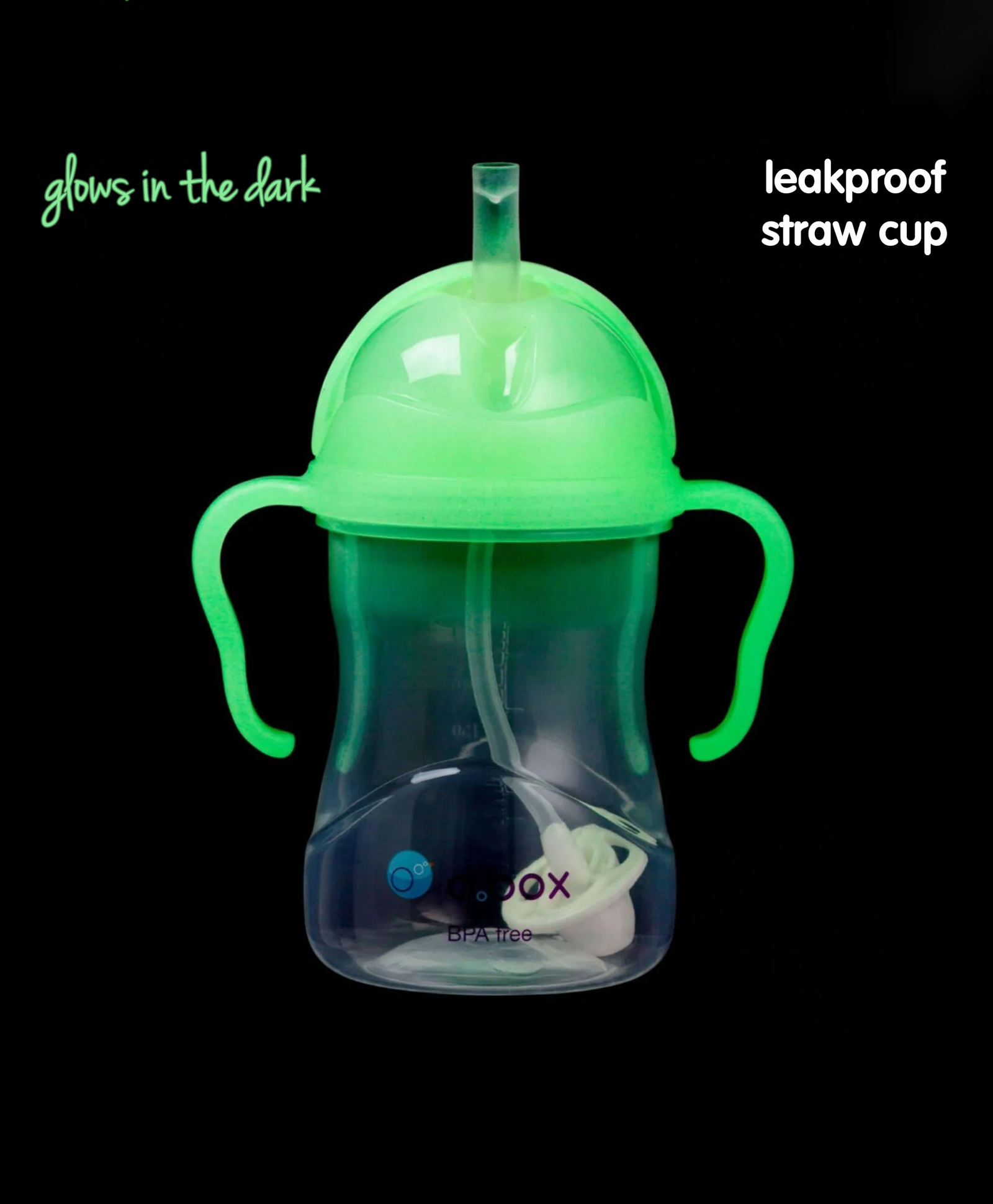 b.box Weighted Straw Sippy cup - Glow in the dark-picture-48