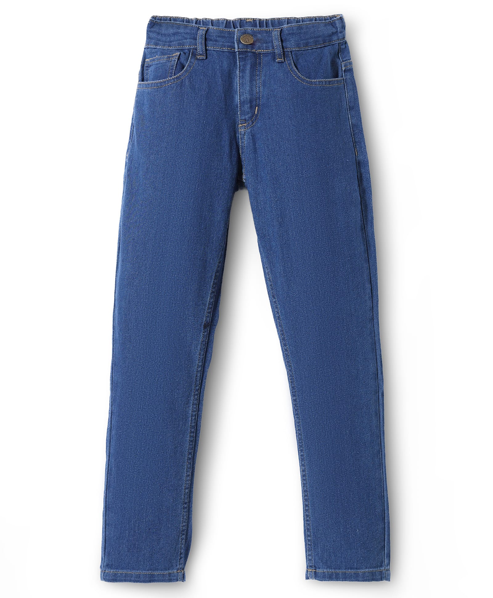 Pine Kids Denim Woven Full Length Washed Jeans -Blue-picture-20