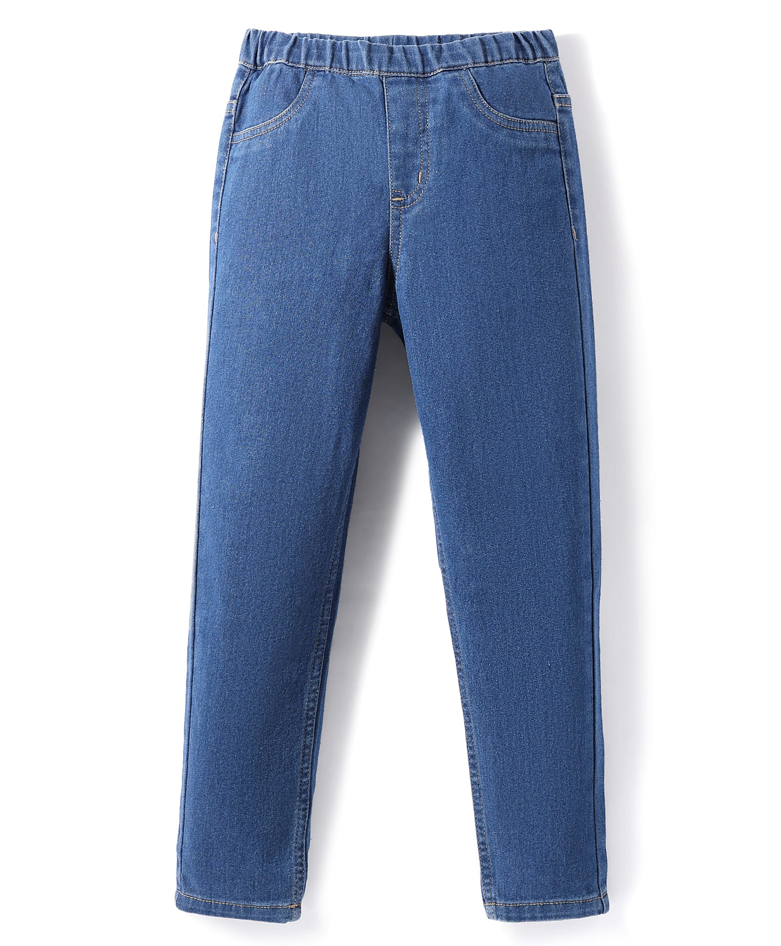 Pine Kids Denim Woven Ankle Length Washed Jeggings - Blue-picture-12
