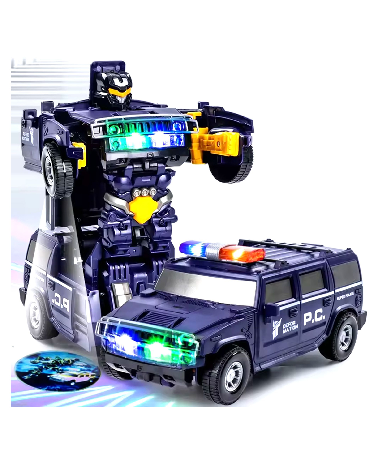 Kidology RoboPatrolTransforming Police SUV Robot-picture-10
