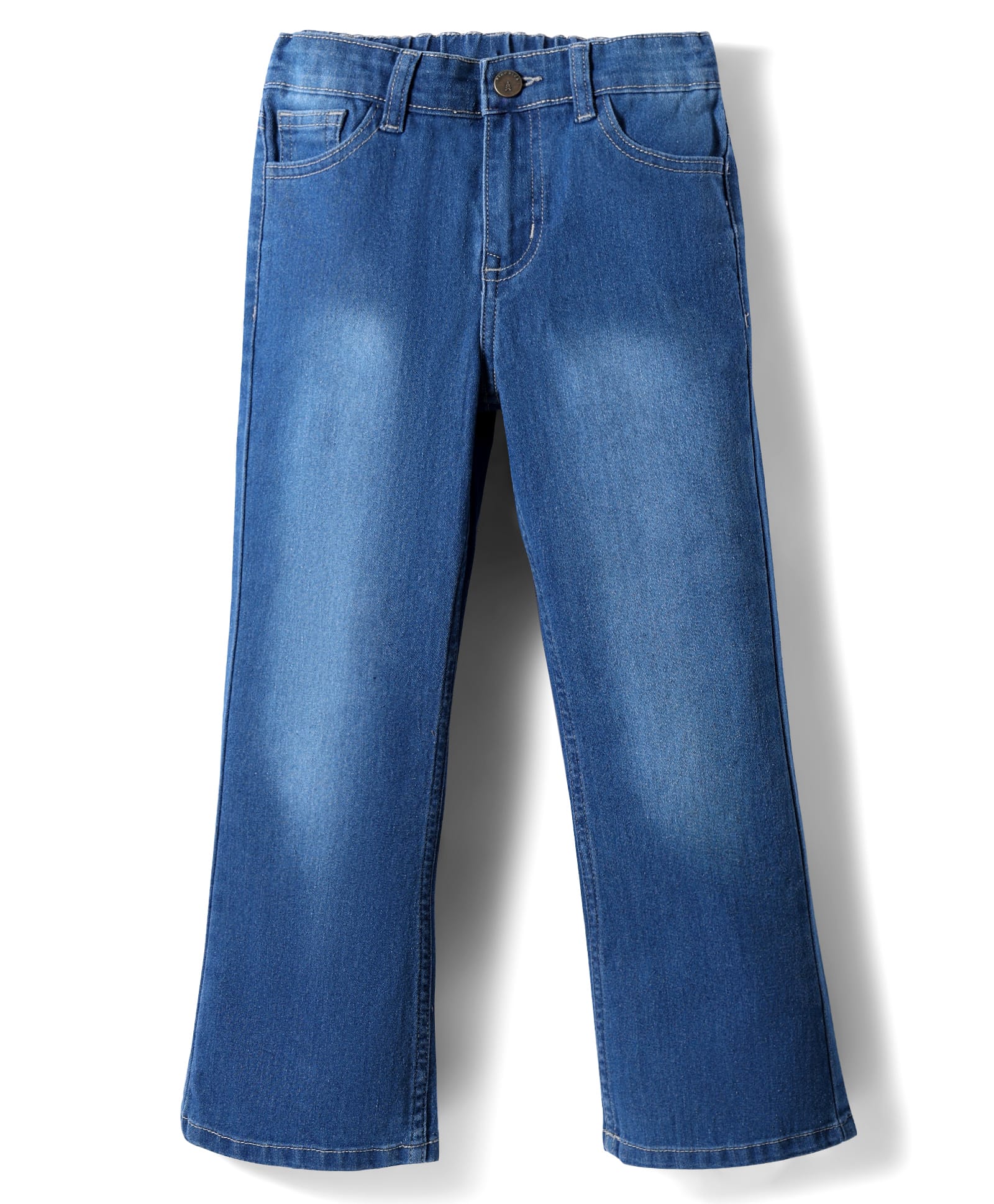 Pine Kids Denim Woven Full Length Washed Jeans - Blue-picture-27