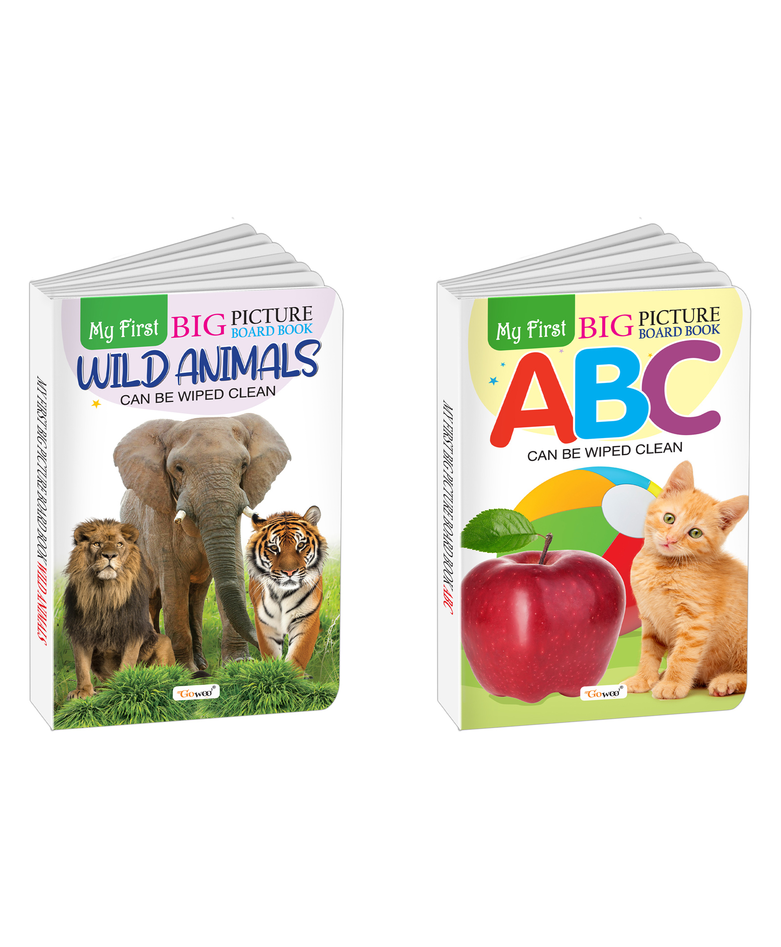 My First Big Picture Board Book ABC AND Wild Animals : Fun educational books for toddlers, Toddler development board books, Kids educational reading books | Pack of 2 board books-image-10