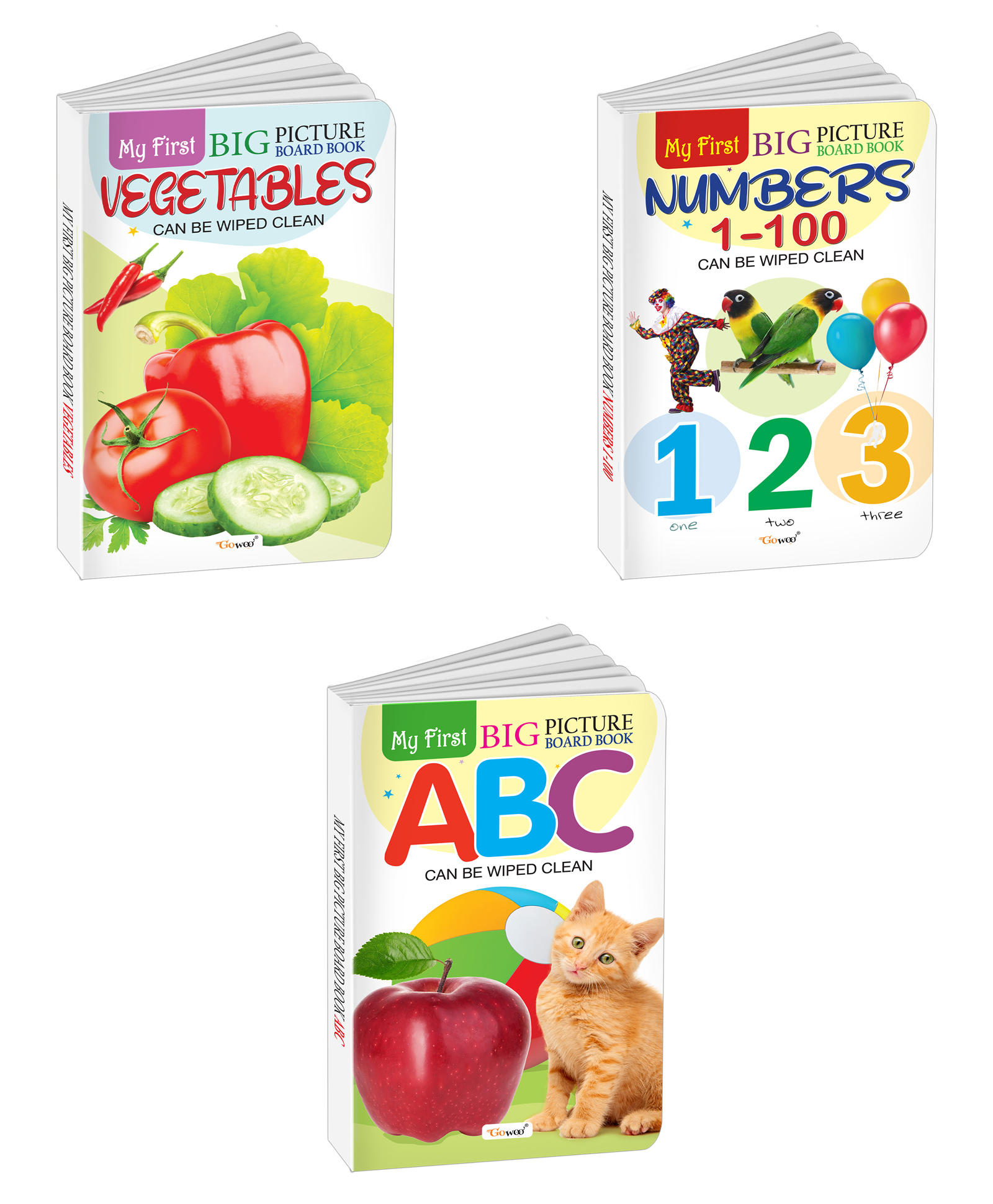 My First Big Picture Board Book ABC, Numbers 1-100 and Vegetables : Early childhood educational books, Preschool learning books, Kids learning picture books | Pack of 3 board books - English-image-6