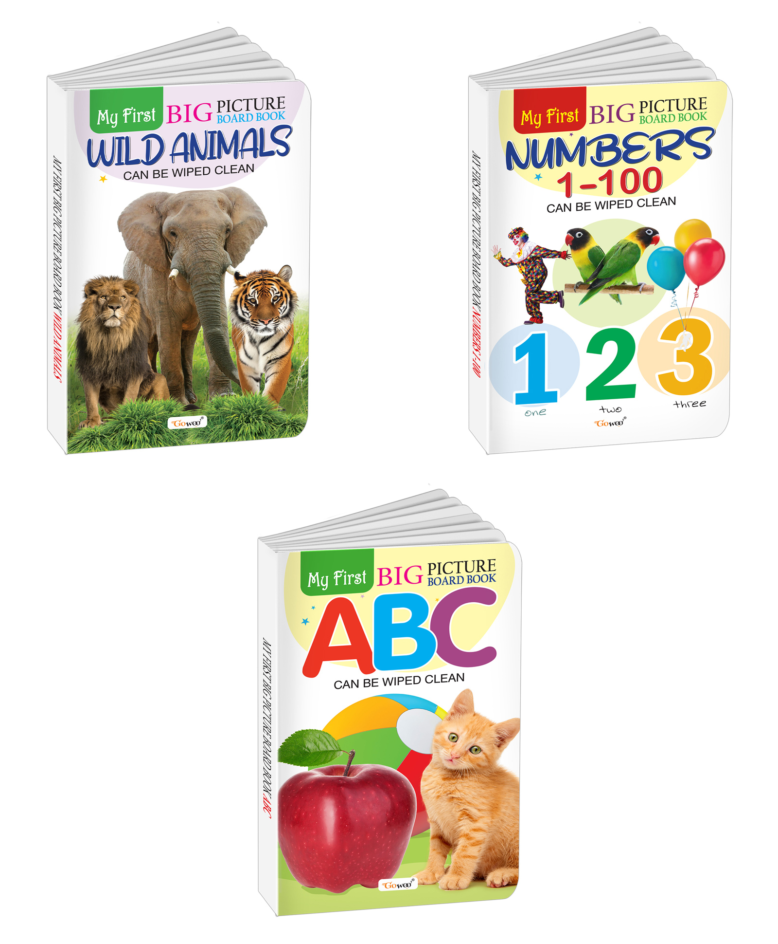 My First Big Picture Board Book ABC, Numbers 1-100 and Wild Animals : Fun learning books for kids, Early education board books, Toddler picture books | Set of 3 board books-image-38
